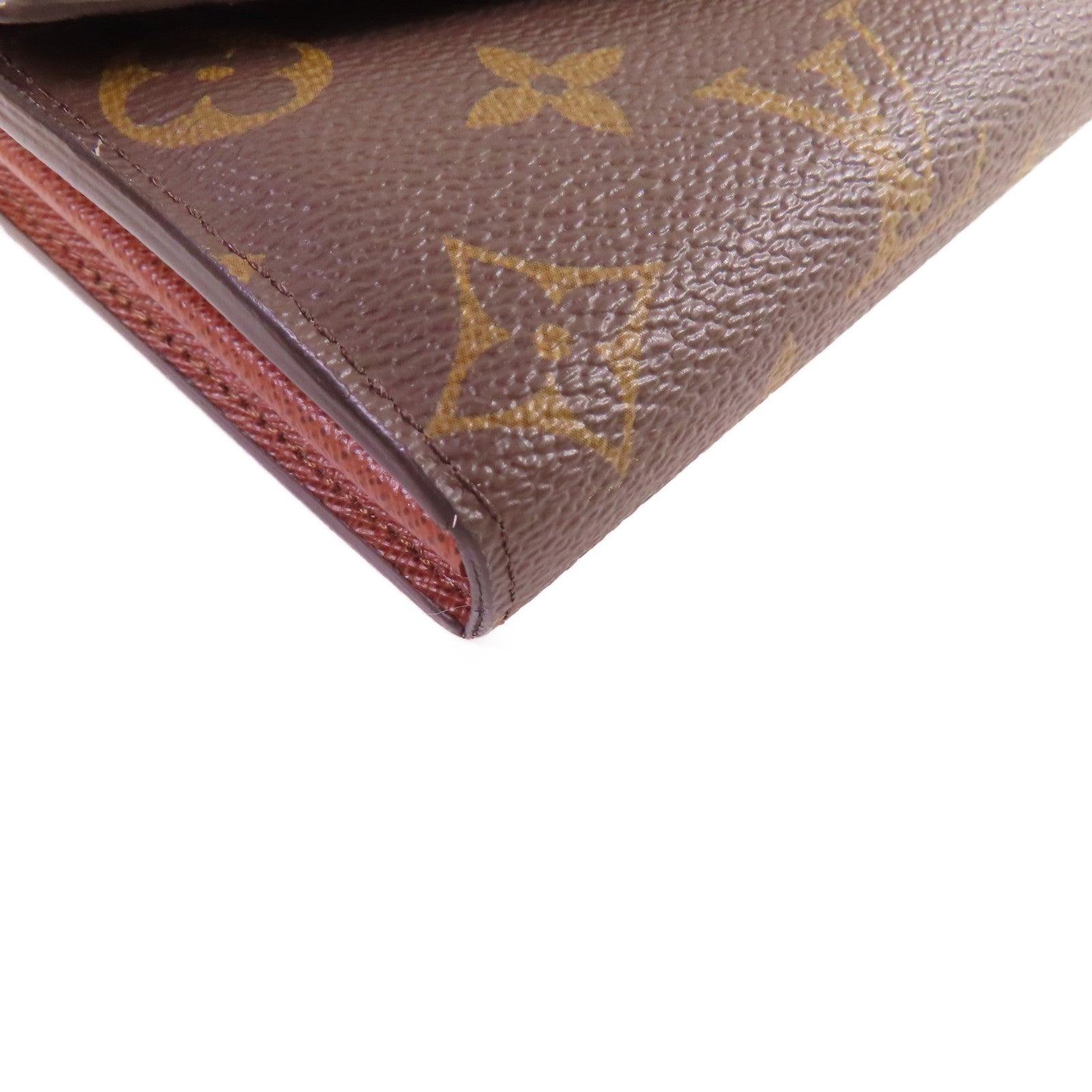 LOUIS VUITTON Monogram Sarah Long Wallet金扣長錢包啡色