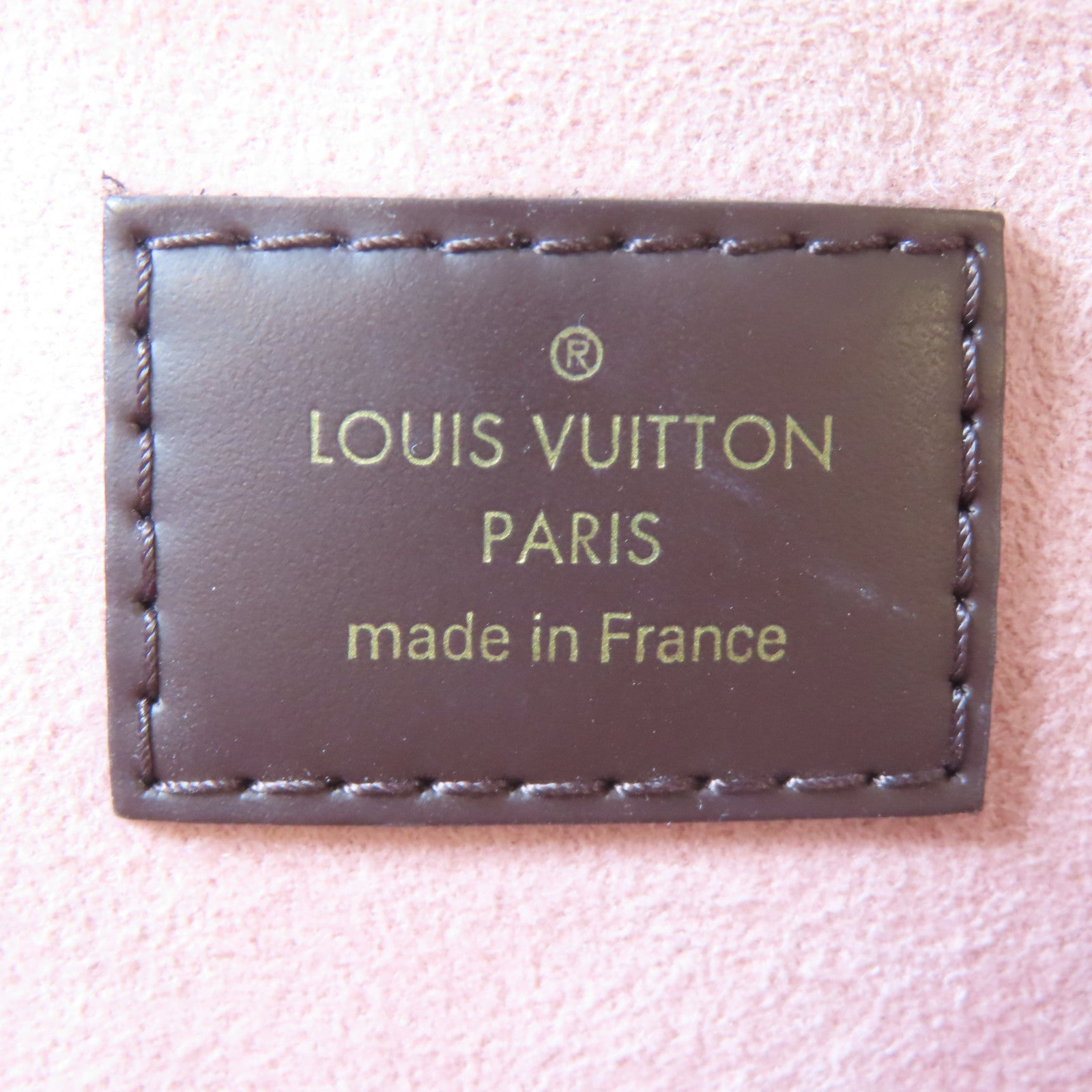 LOUIS VUITTON 【激減優惠】Damier Ebene Normandy金扣手挽肩背兩用袋啡色/粉紅色