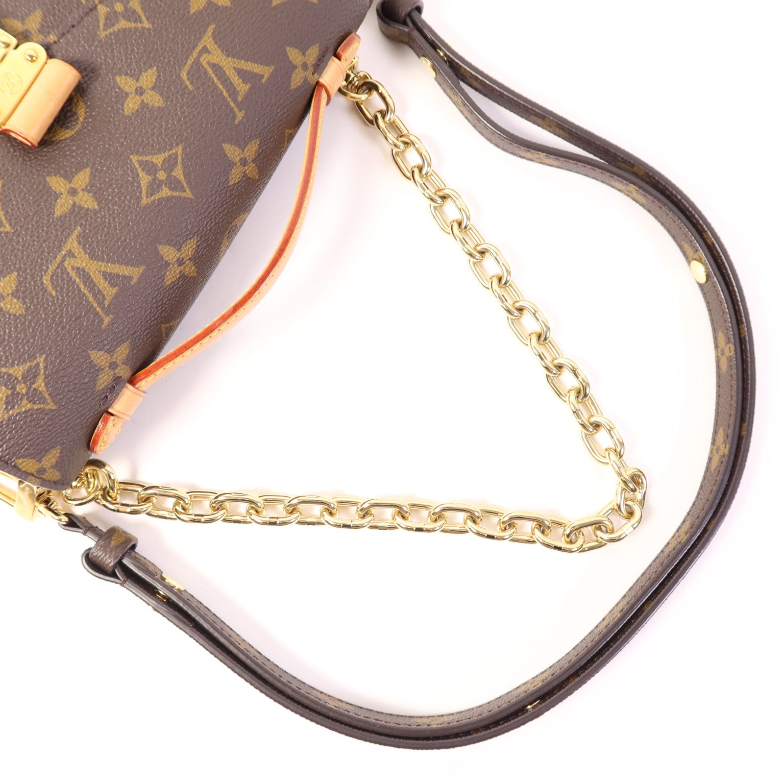 LOUIS VUITTON Monogram Pochette Métis East West金扣手挽肩背兩用袋