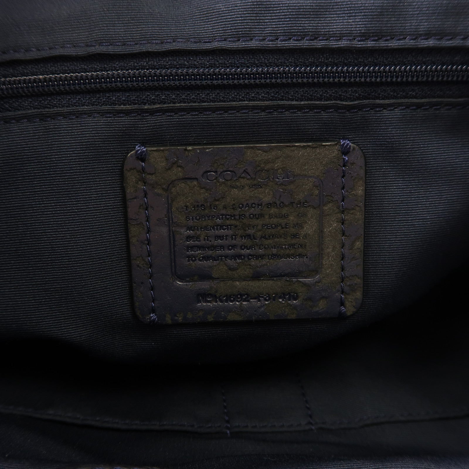 COACH 牛皮皮革Backpack金扣背包