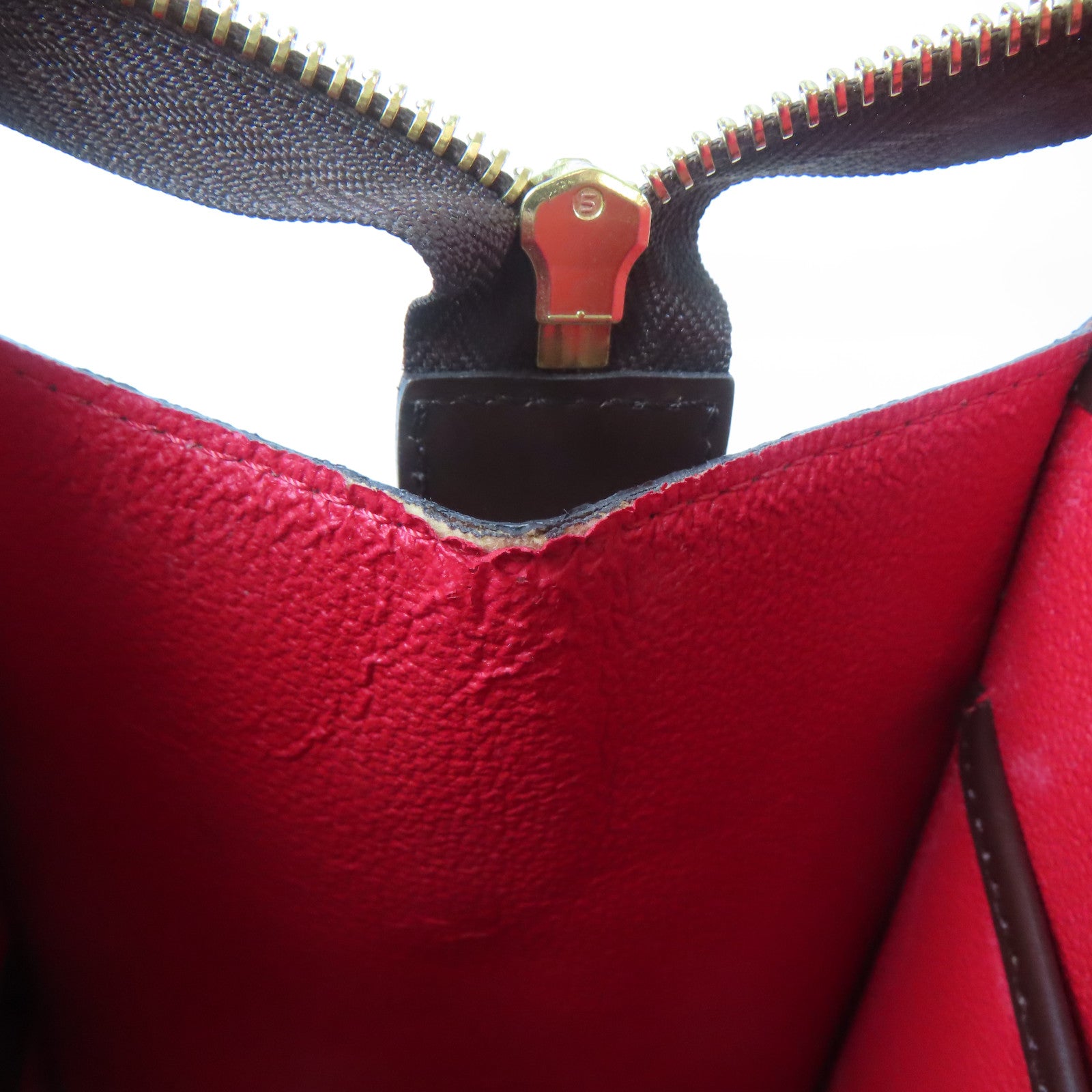 LOUIS VUITTON 【激減優惠】Damier Riviera金扣手挽袋啡色