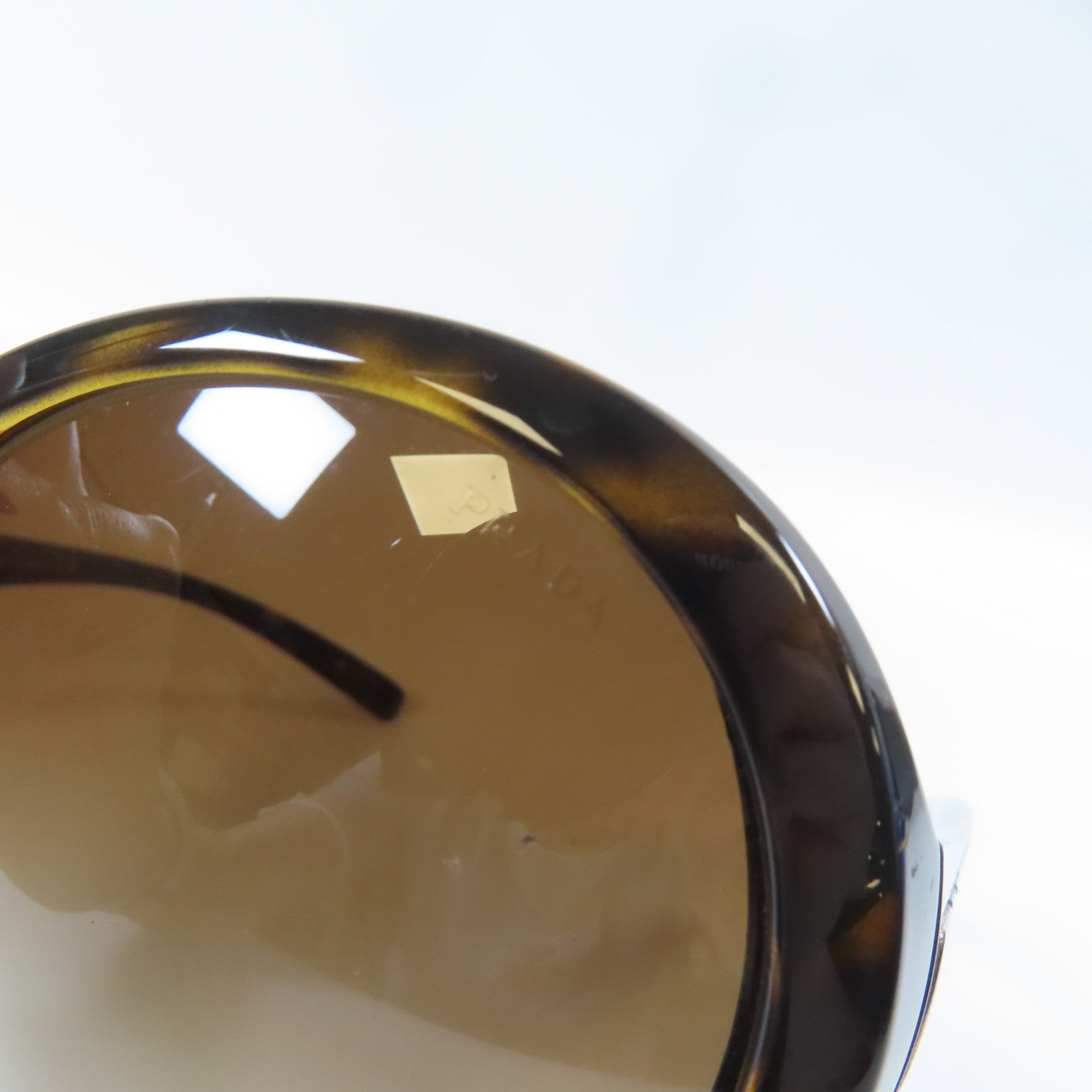 PRADA PVC Sunglasses太陽眼鏡黑色/棕色