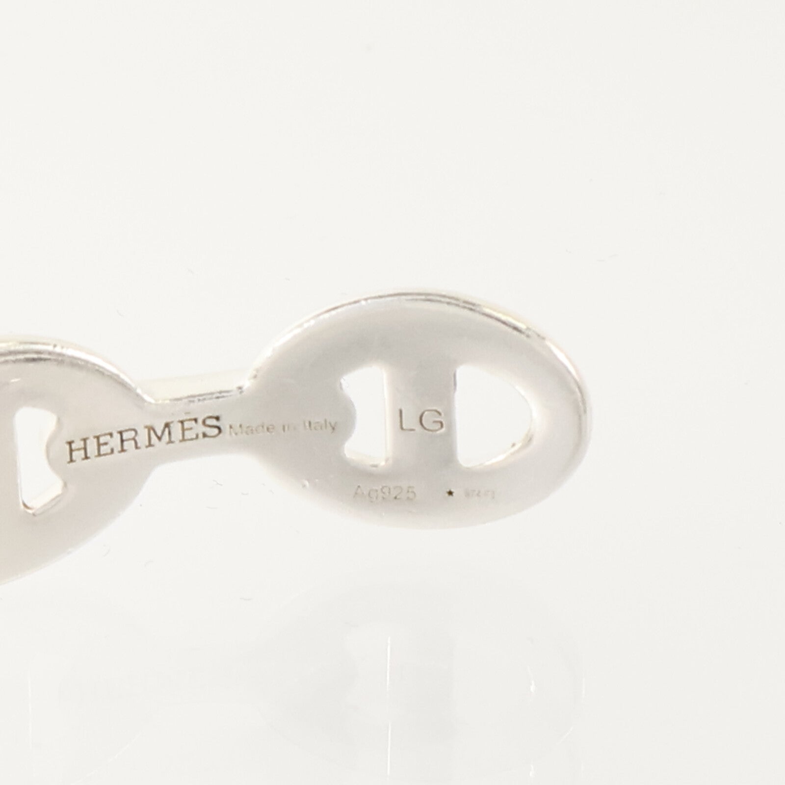 HERMES 925純銀Chaine D'ancre Enchainee Bracelet手鏈