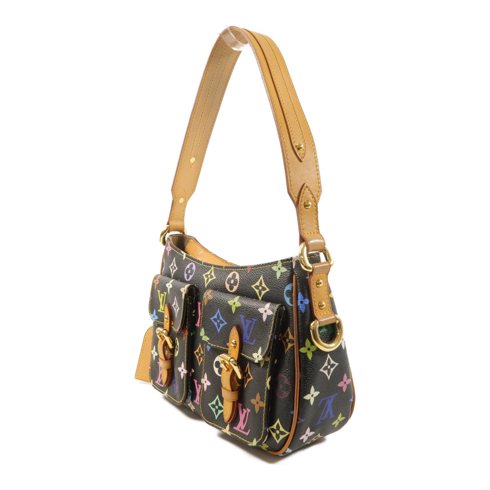 LOUIS VUITTON Monogram Multicolore Lodge PM金扣肩背袋