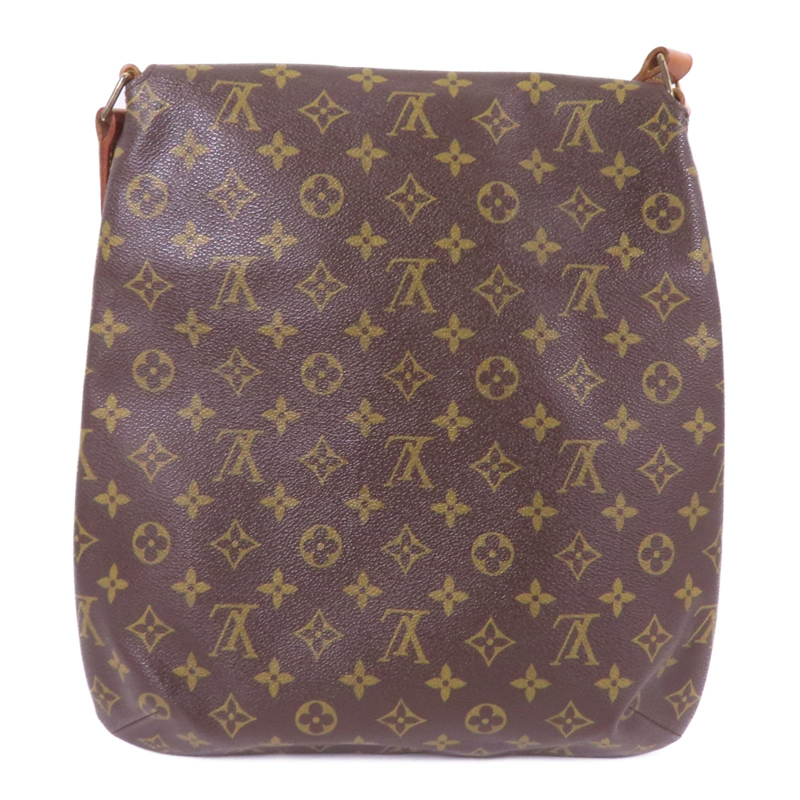 LOUIS VUITTON Monogram Musette Salsa金扣肩背袋棕色