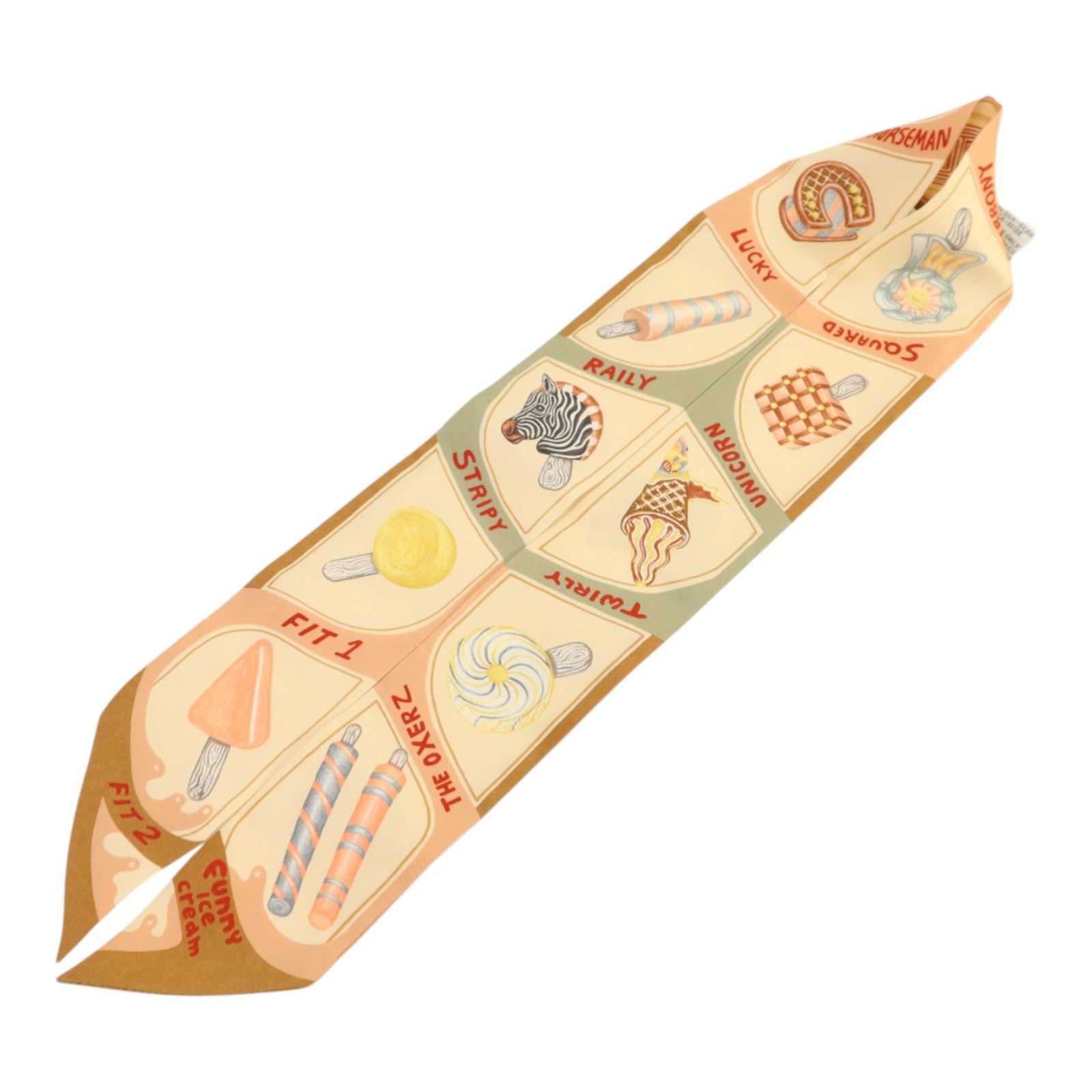 HERMES 絲質Twilly絲巾