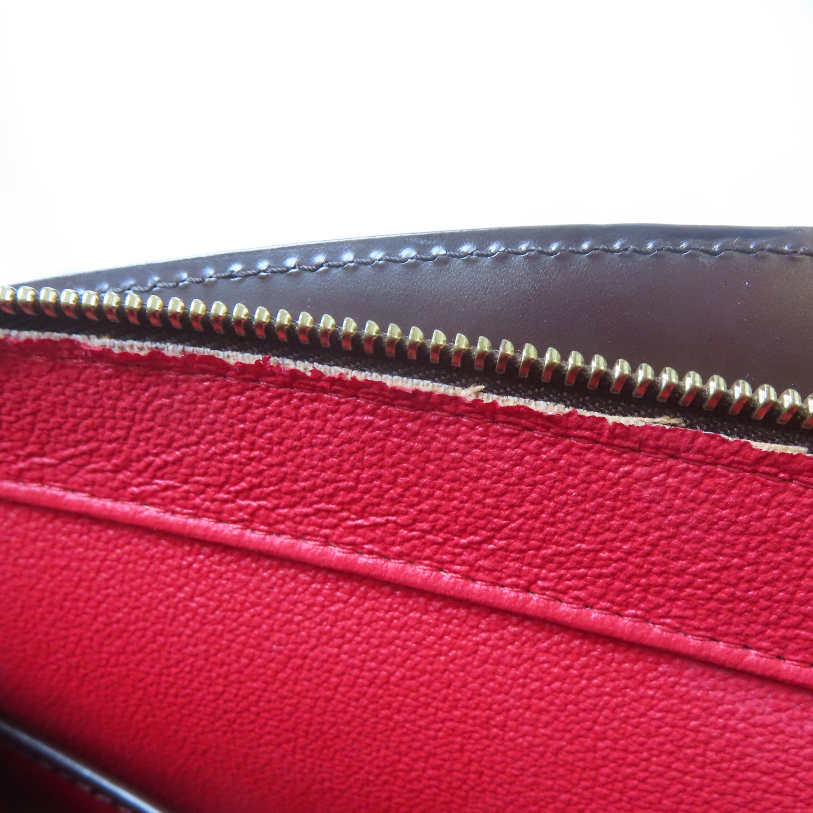 LOUIS VUITTON 【激減優惠】Damier Riviera金扣手挽袋啡色