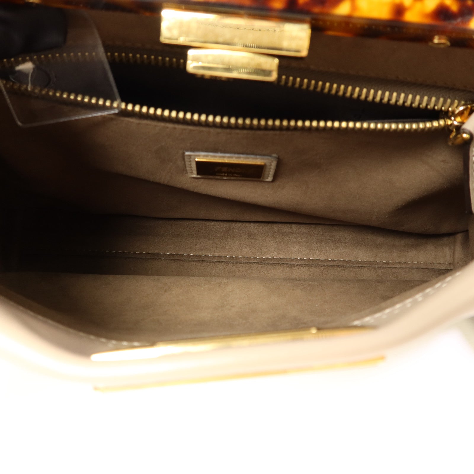 FENDI 牛皮皮革Peekaboo金扣手挽肩背兩用袋