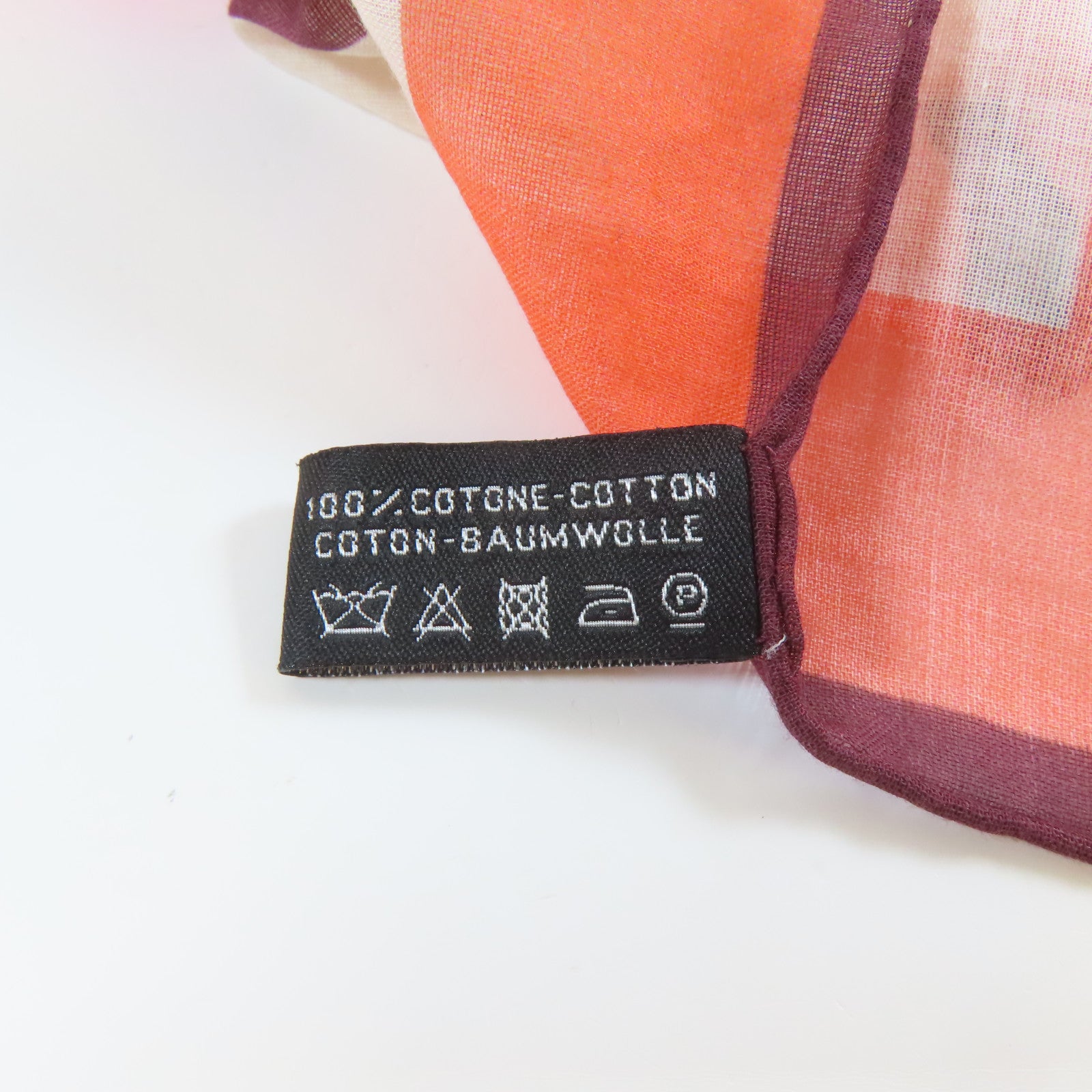 CHANEL 布料Scarf絲巾粉紅色/橙色/綠色