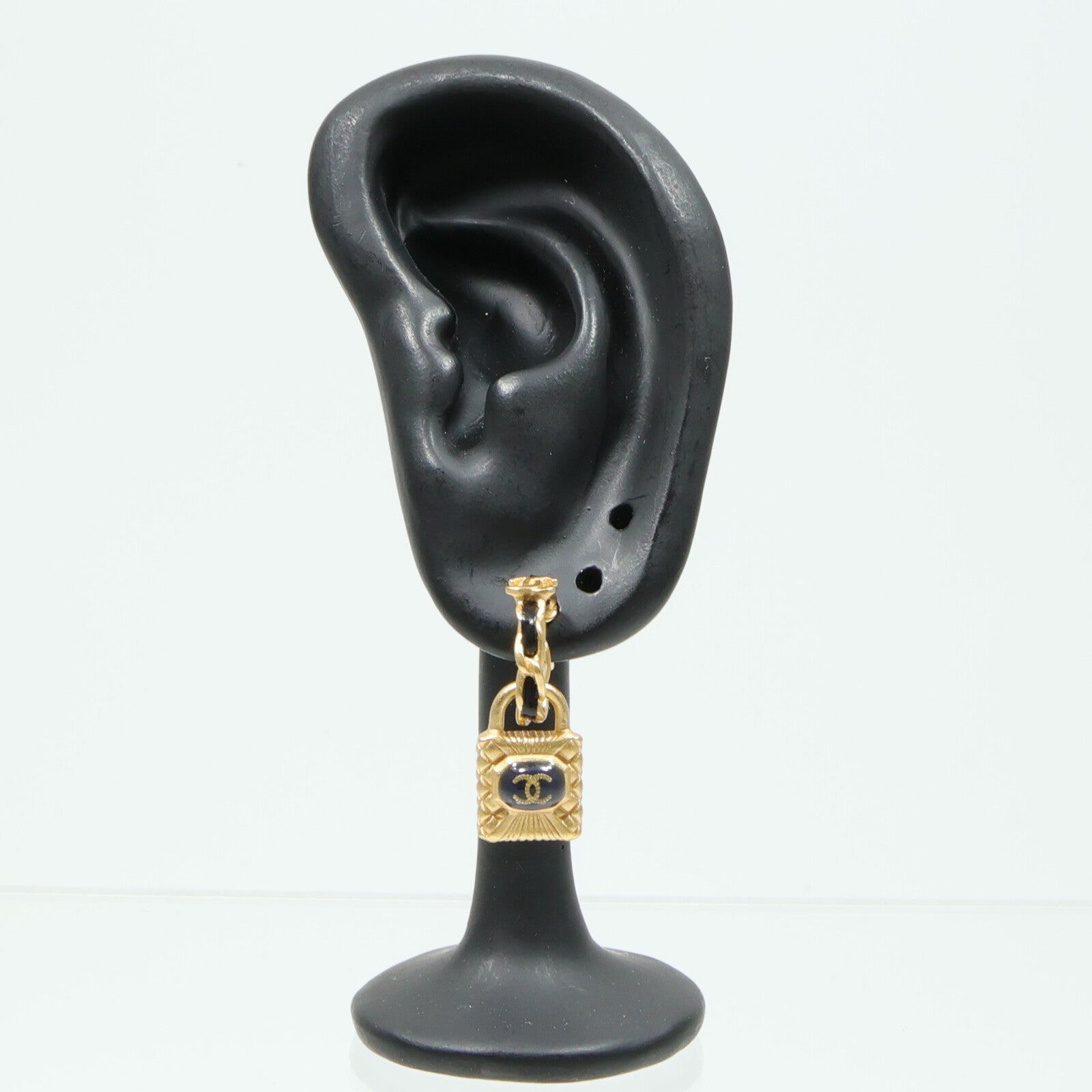 CHANEL 金屬/皮革Earrings耳環