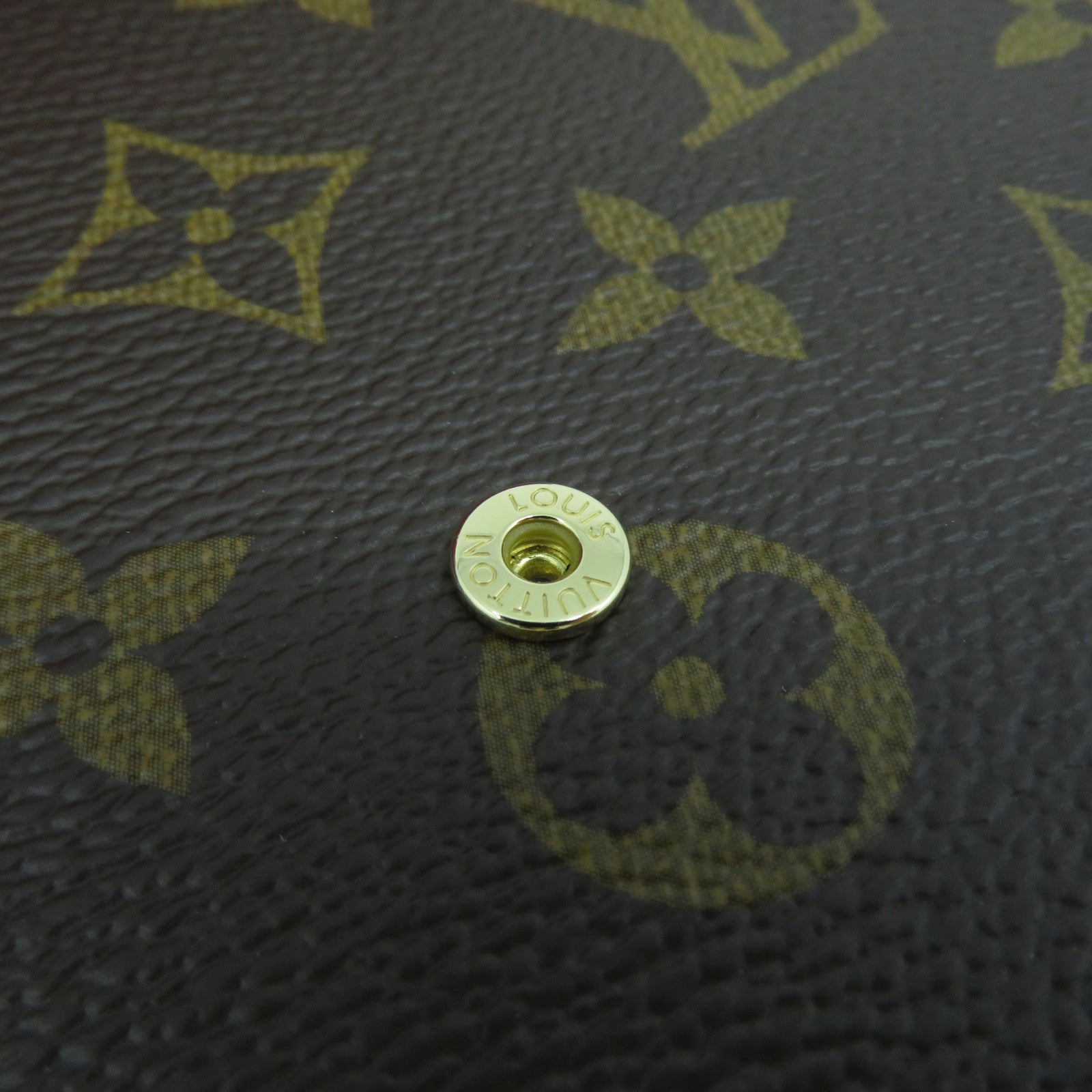 LOUIS VUITTON Monogram Felicie Pochette金扣鏈帶肩背袋啡色