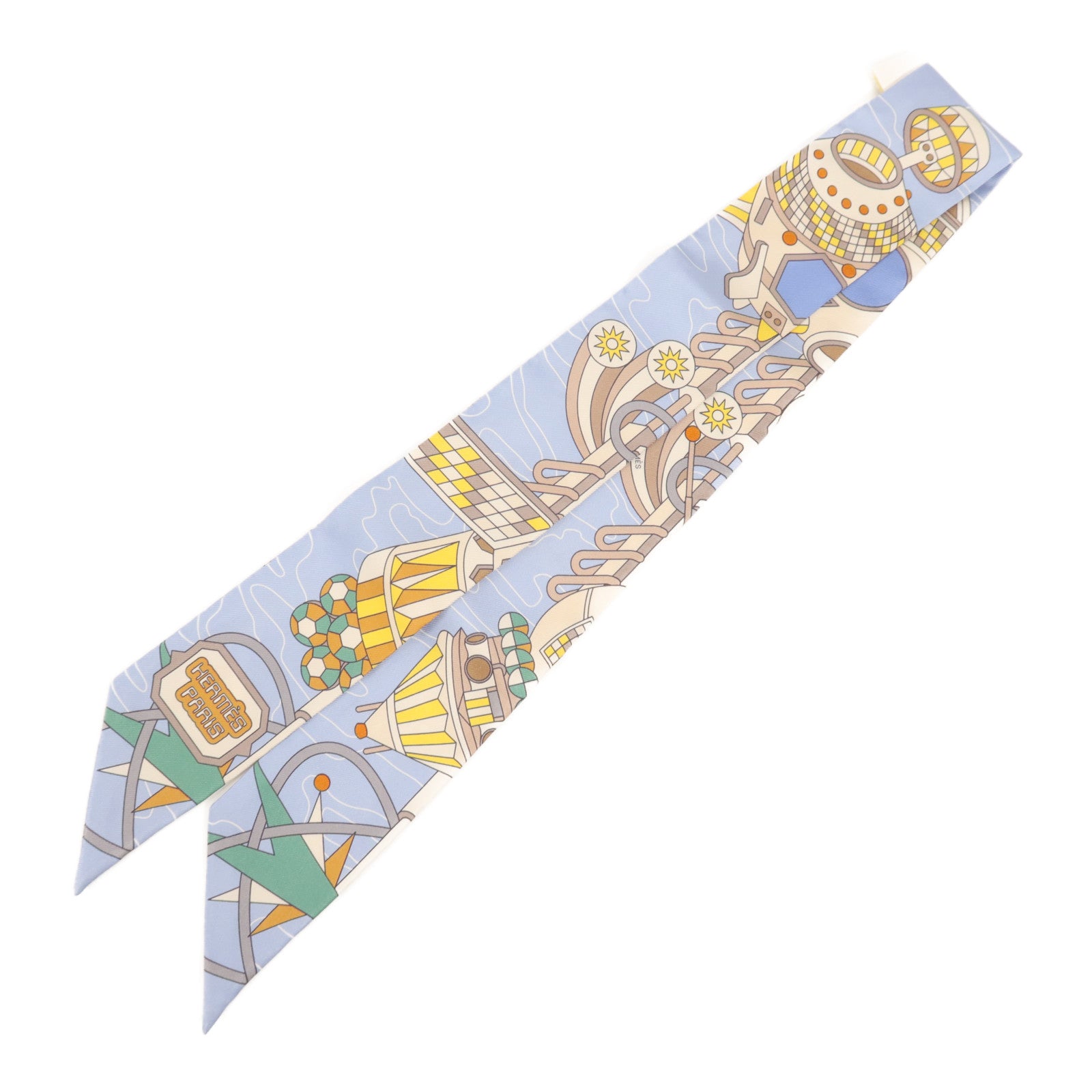 HERMES 絲質Twilly絲巾