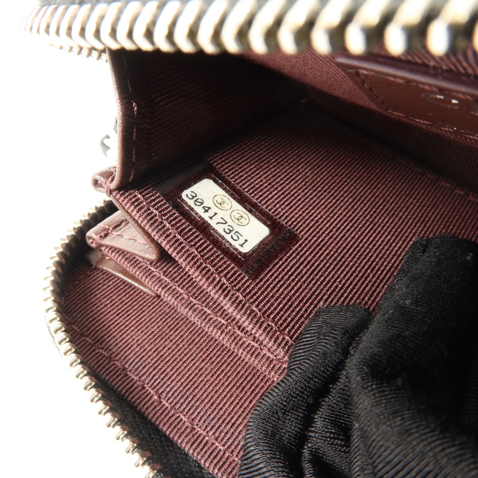 CHANEL 牛皮皮革Classic Zipped Coin Purse With Chain銀扣零錢包