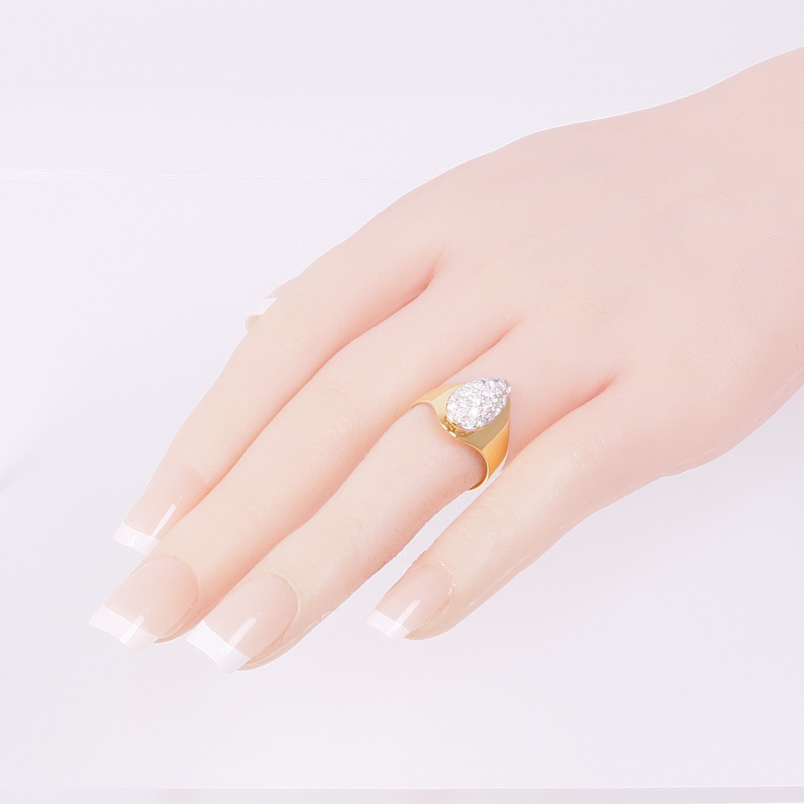 JEWELRY 18K黃金/白金Diamond Ring鑽石戒指US#6