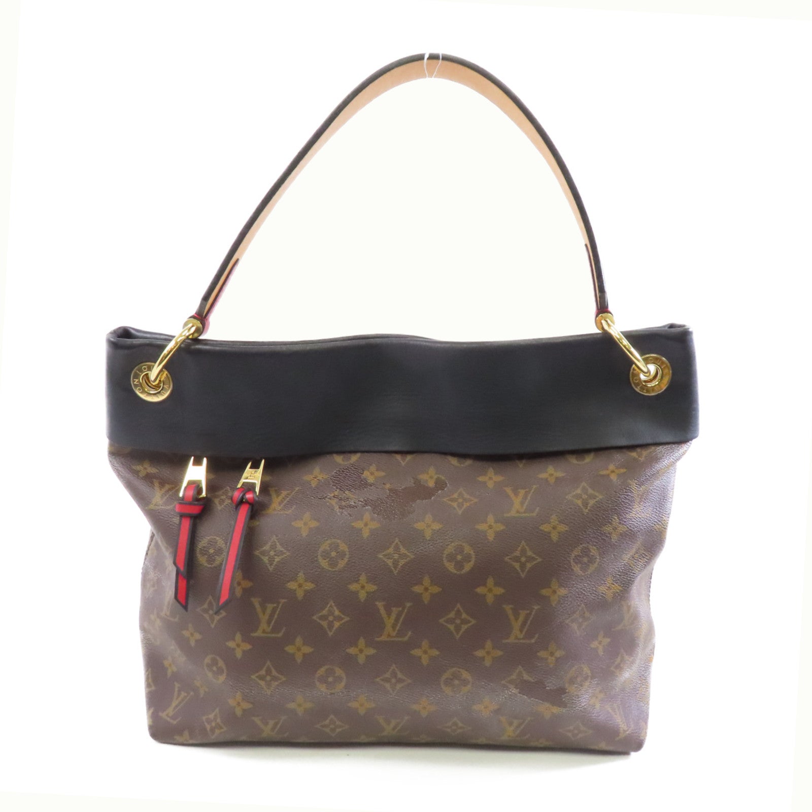 LOUIS VUITTON 【激減優惠】Monogram Tuileries Hobo金扣肩背袋啡色