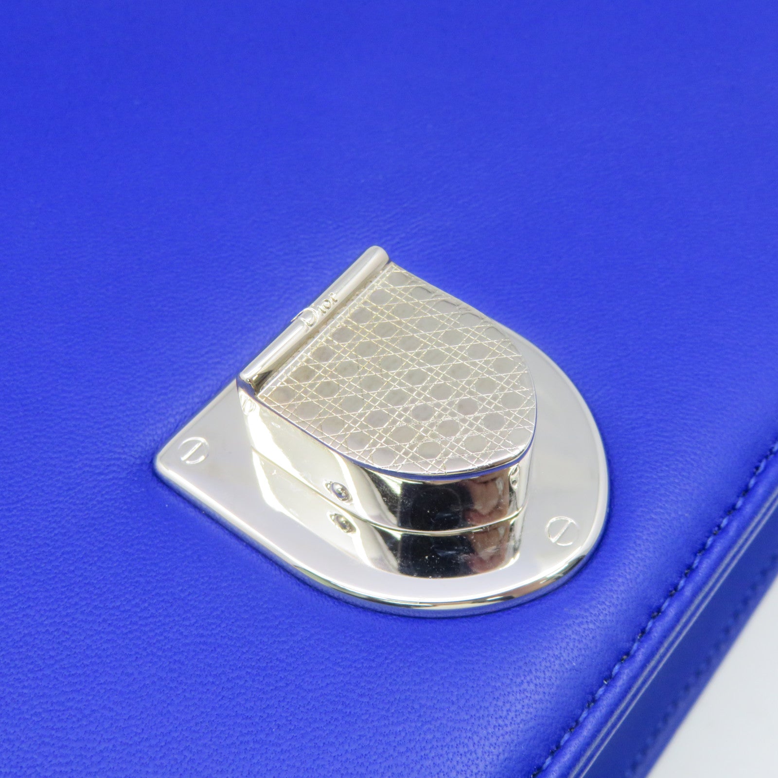 Dior 羊皮皮革Diorama Chain Shoulder Bag链带肩背袋蓝色