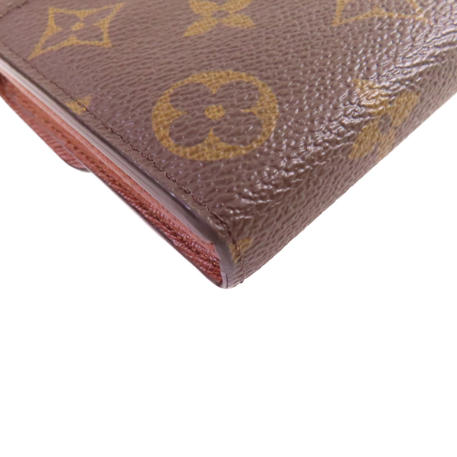 LOUIS VUITTON Monogram Sarah Long Wallet金扣長錢包啡色