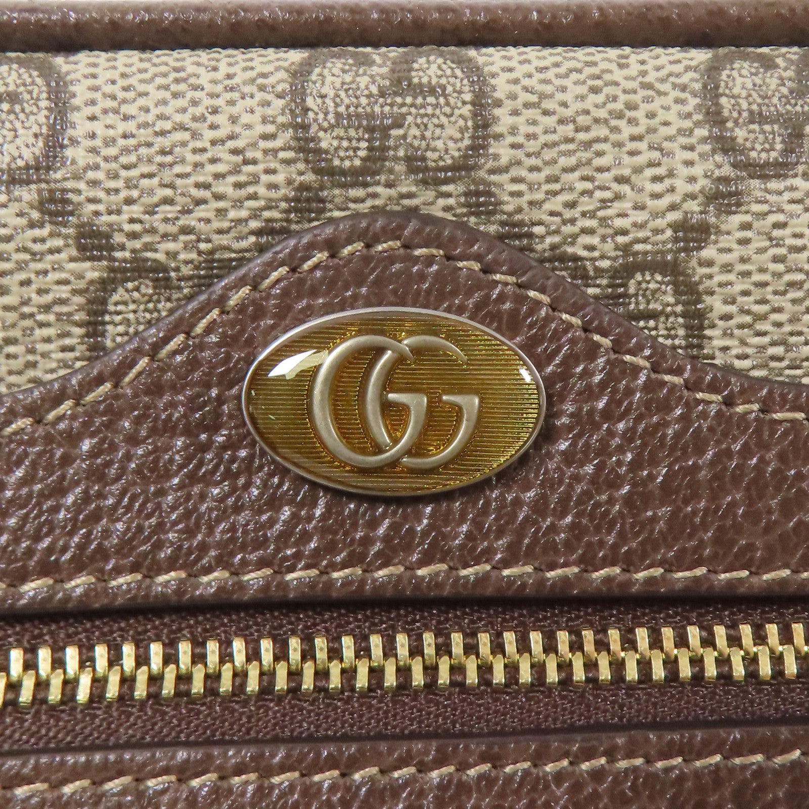 GUCCI 塗層帆布Ophidia Mini金扣肩背袋