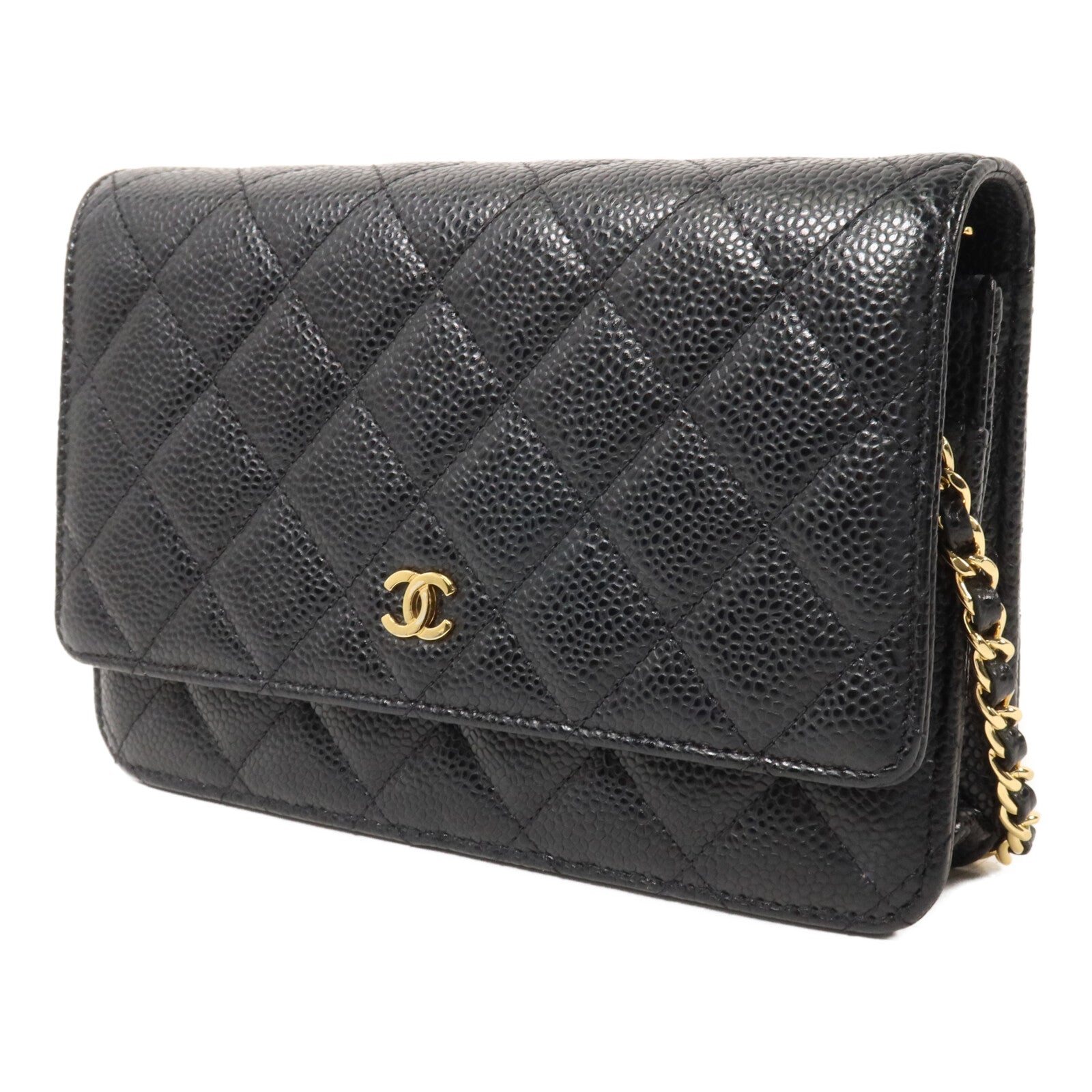 CHANEL 牛皮皮革WOC Wallet On Chain鏈帶肩背袋
