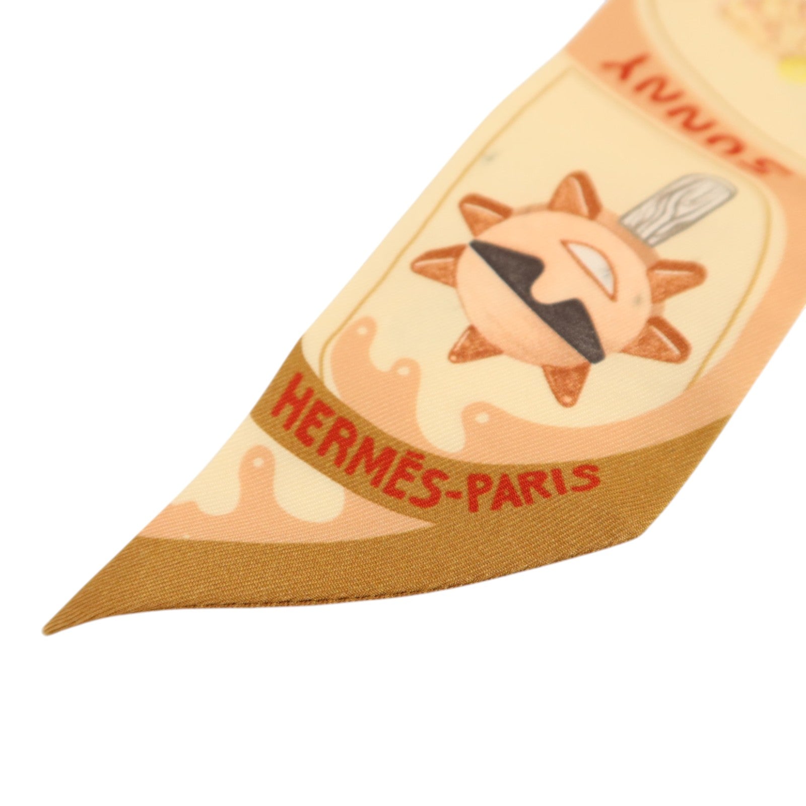 HERMES 絲質Twilly絲巾