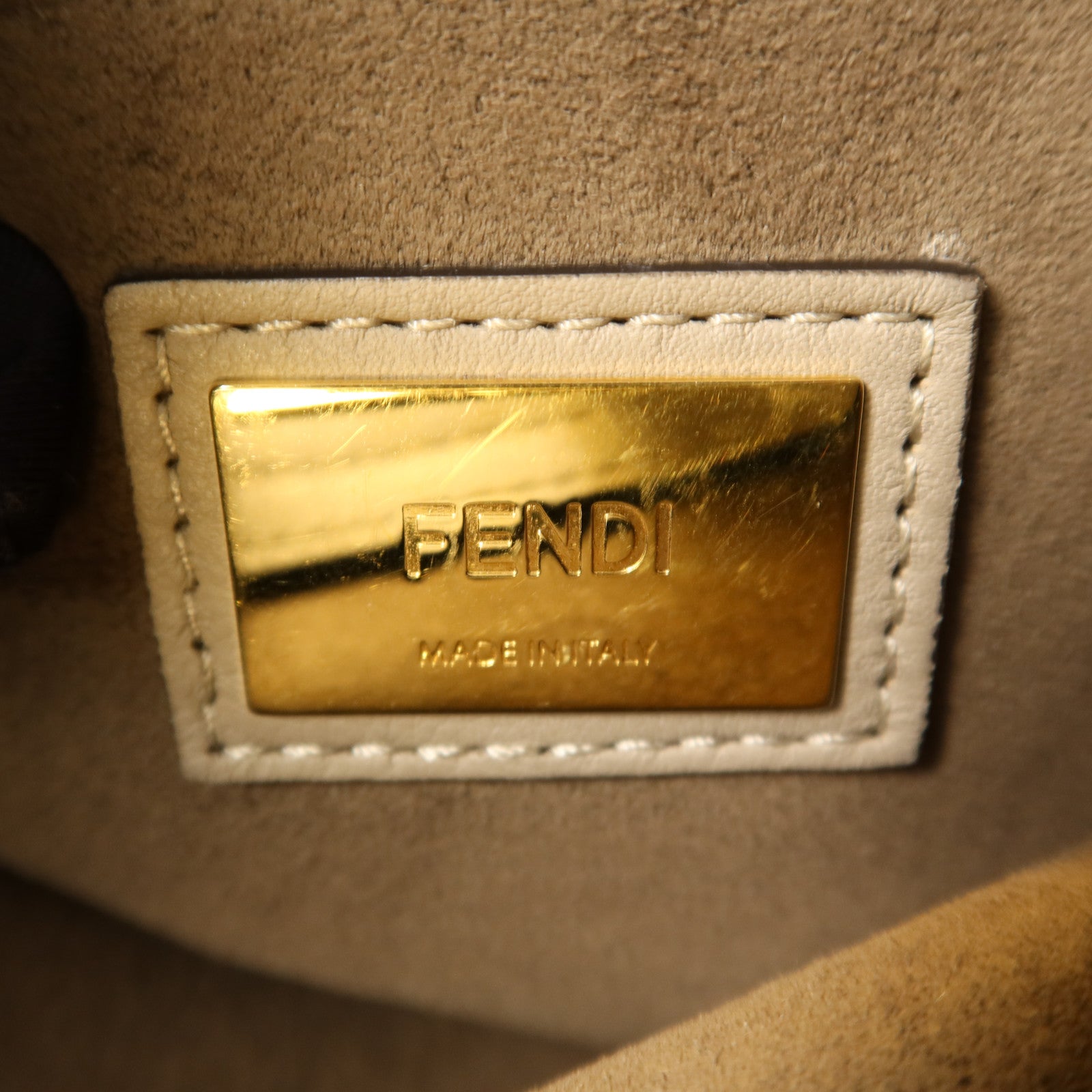 FENDI 牛皮皮革Peekaboo金扣手挽肩背兩用袋