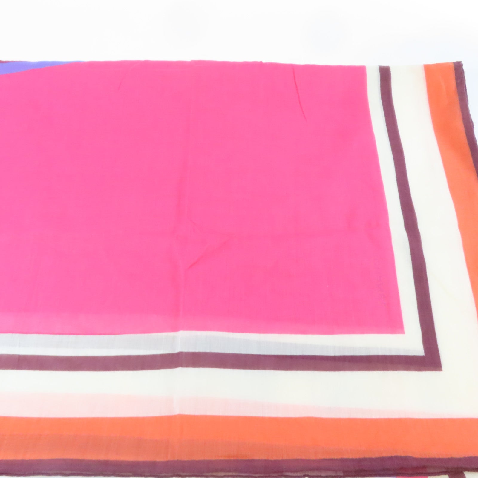 CHANEL 布料Scarf絲巾粉紅色/橙色/綠色
