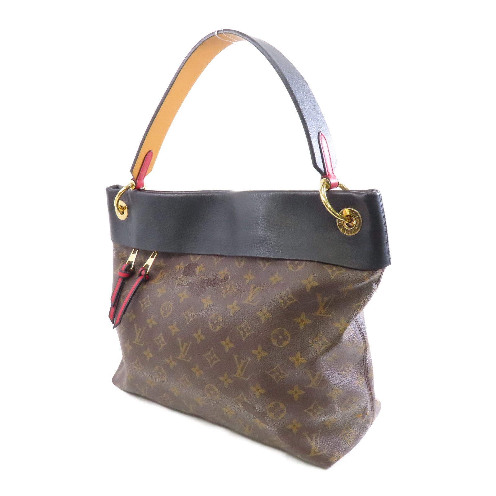 LOUIS VUITTON 【激減優惠】Monogram Tuileries Hobo金扣肩背袋啡色