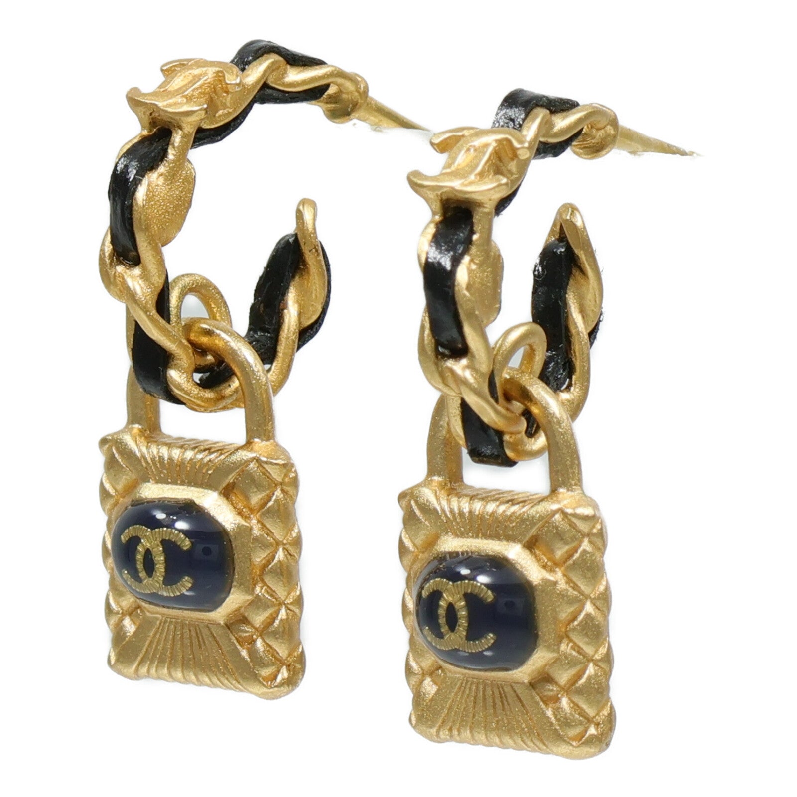 CHANEL 金屬/皮革Earrings耳環