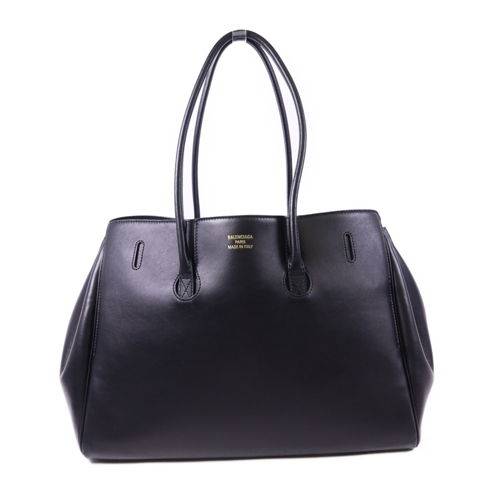 BALENCIAGA 牛皮皮革Bel Air金扣肩背袋