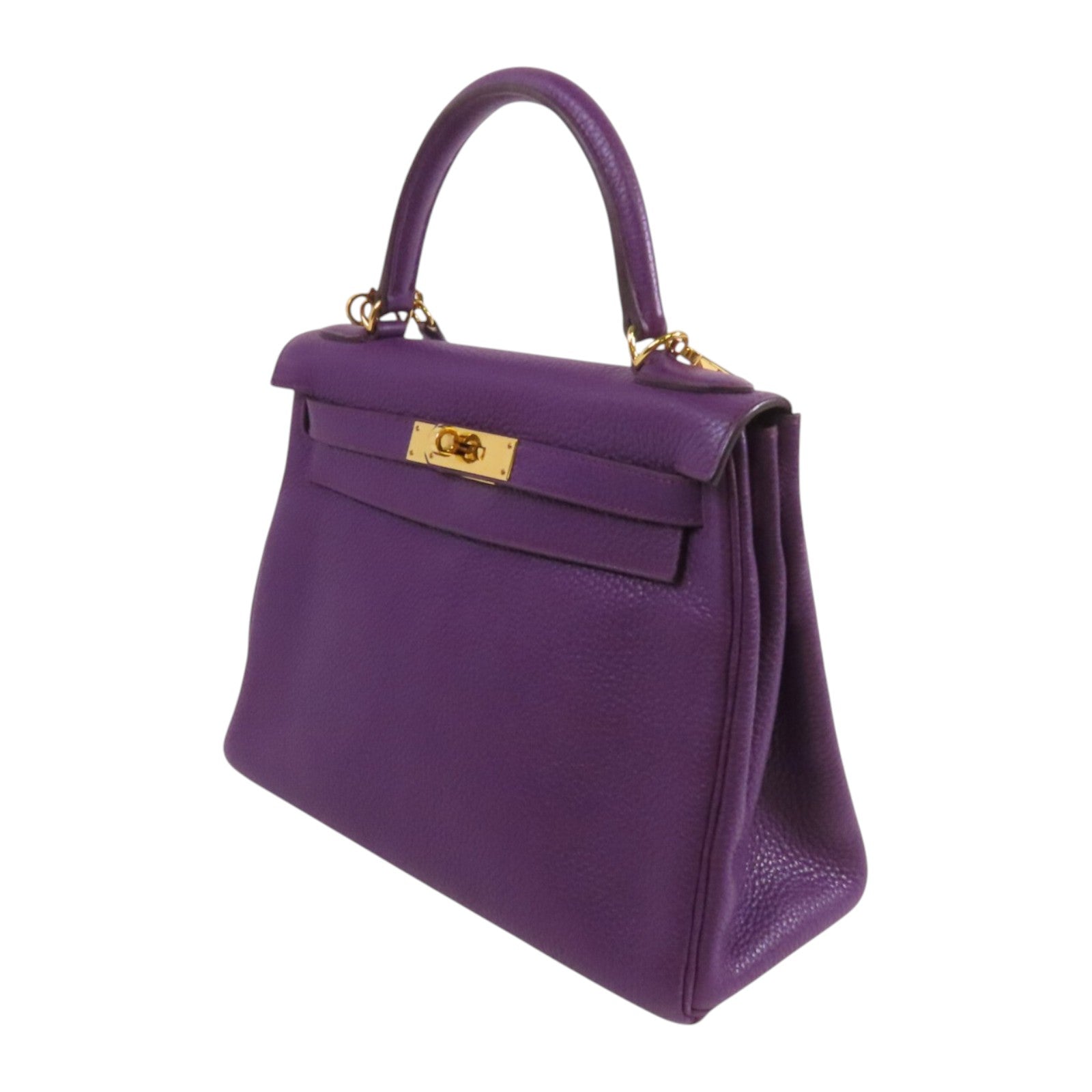 HERMES Togo皮革Kelly 28金扣手挽肩背兩用袋