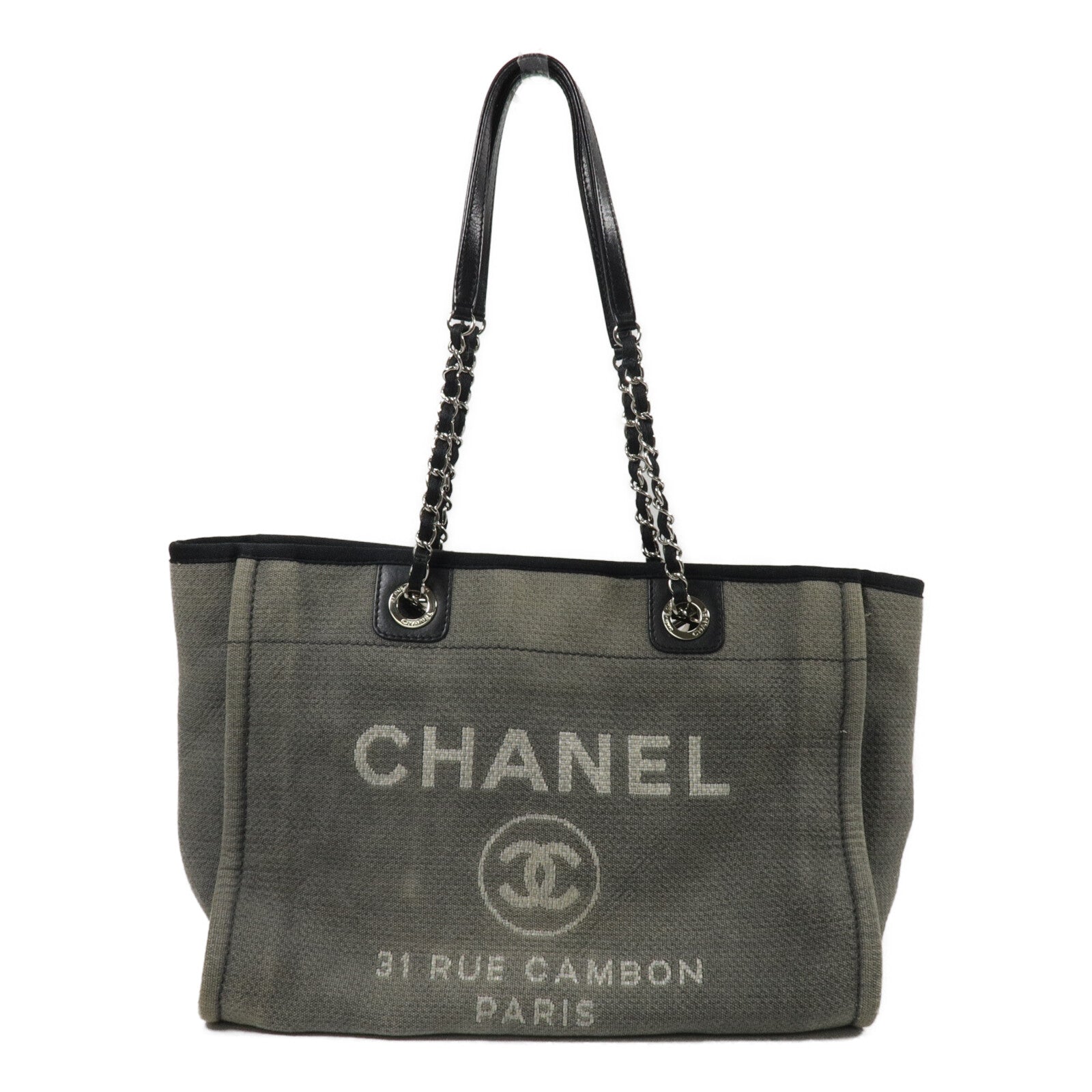 CHANEL 帆布Deauville Medium手挽袋