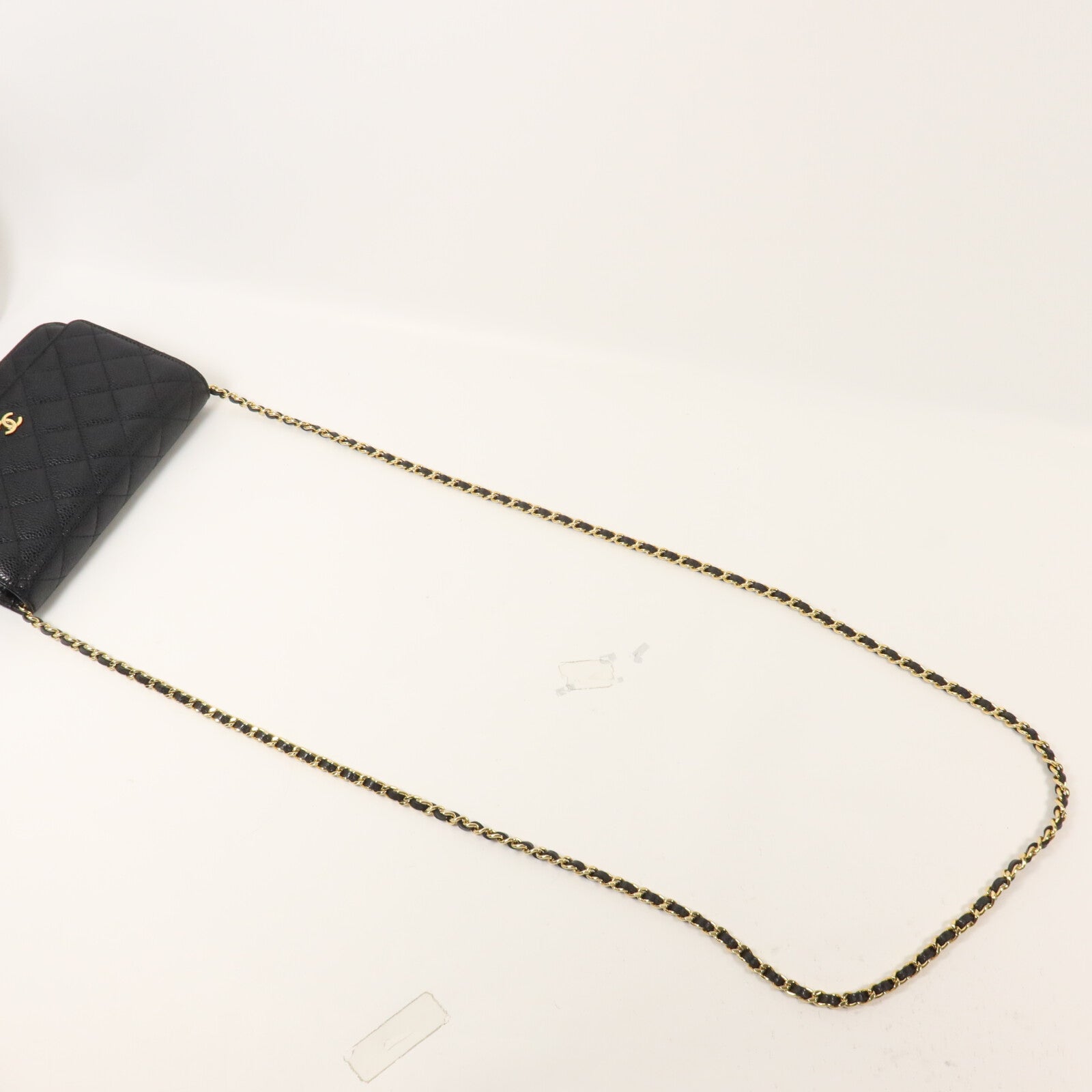 CHANEL 牛皮皮革WOC Wallet On Chain鏈帶肩背袋