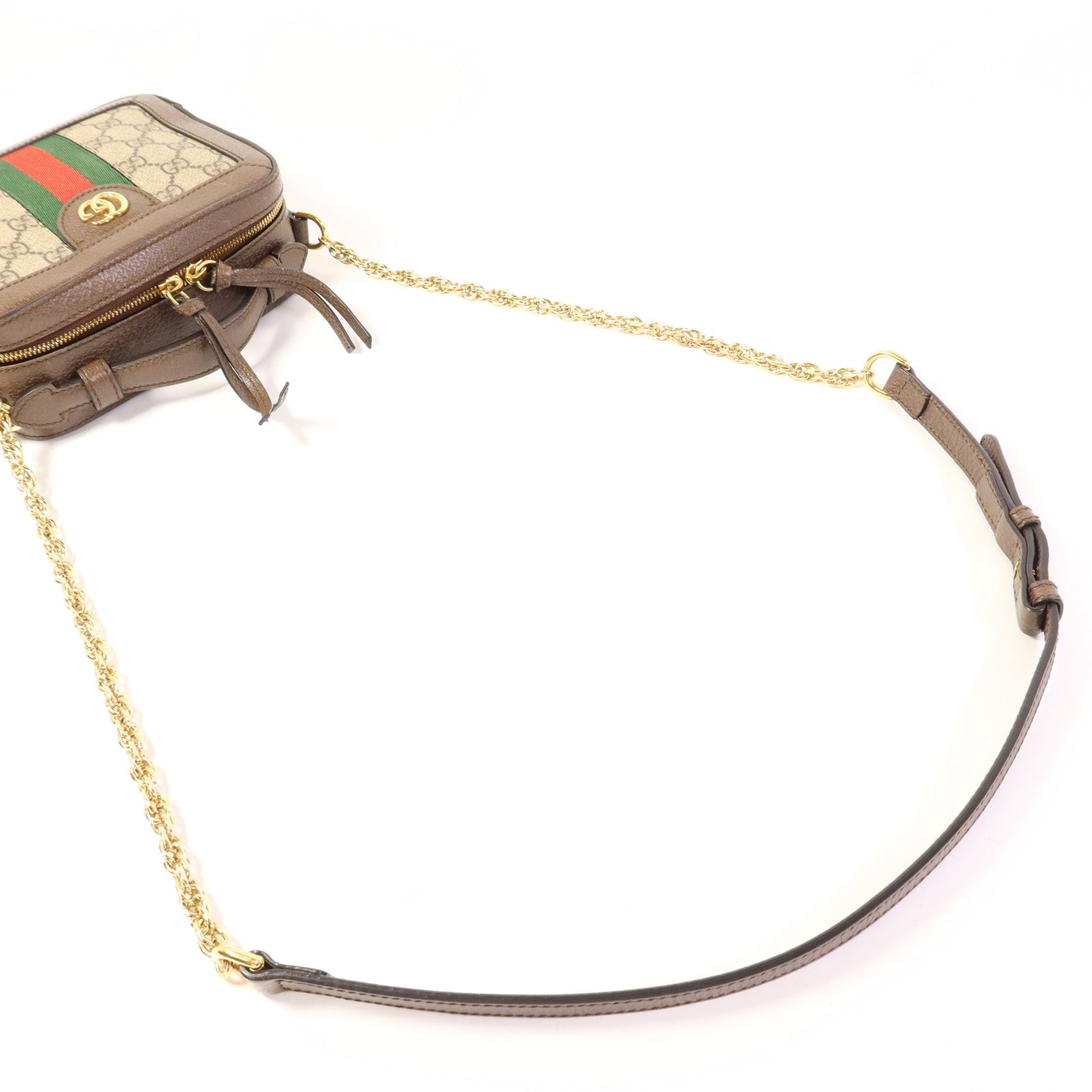 GUCCI 塗層帆布Ophidia GG Mini金扣手挽肩背兩用袋