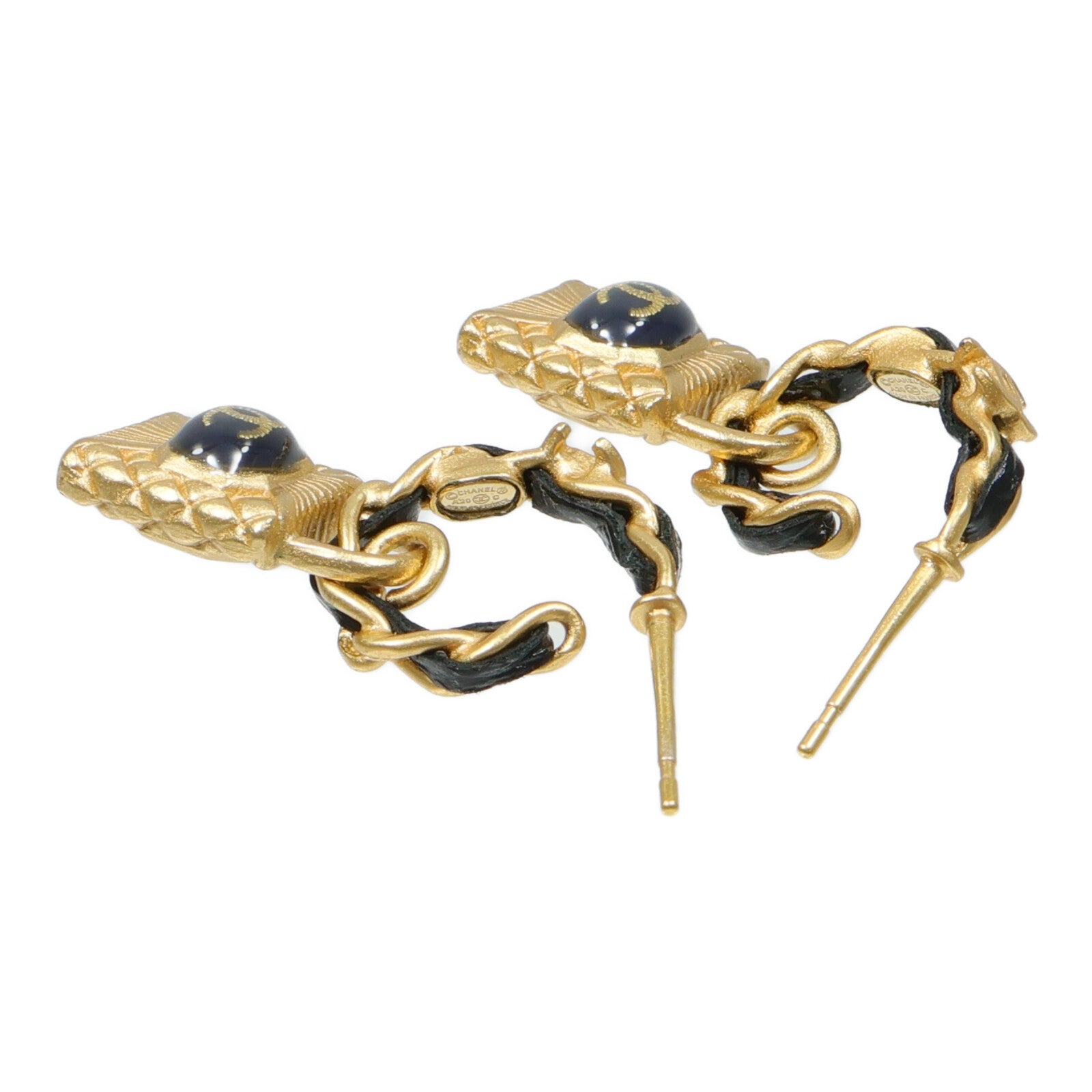 CHANEL 金屬/皮革Earrings耳環