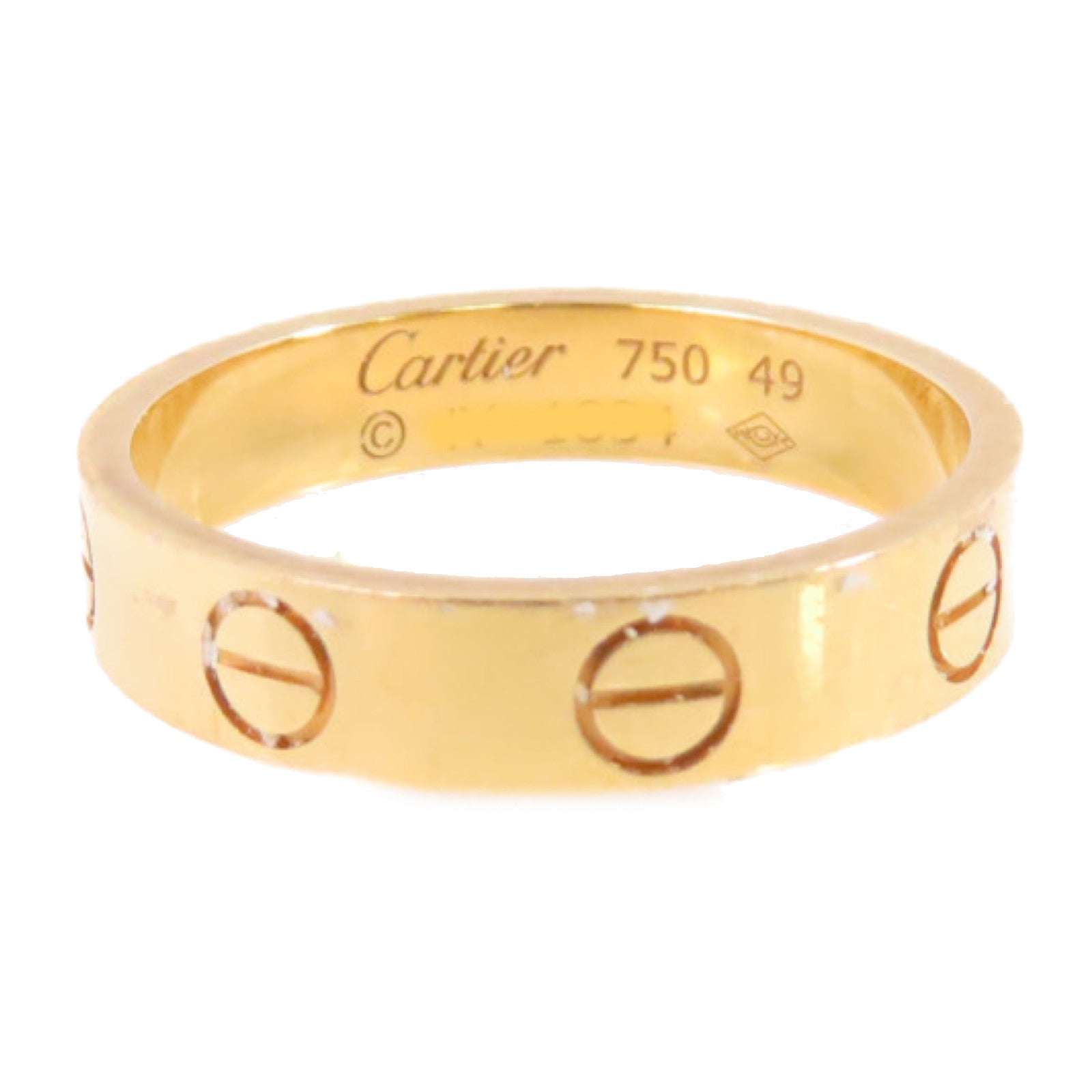 CARTIER 18K玫瑰金Love Wedding Ring戒指US#4.75/#49