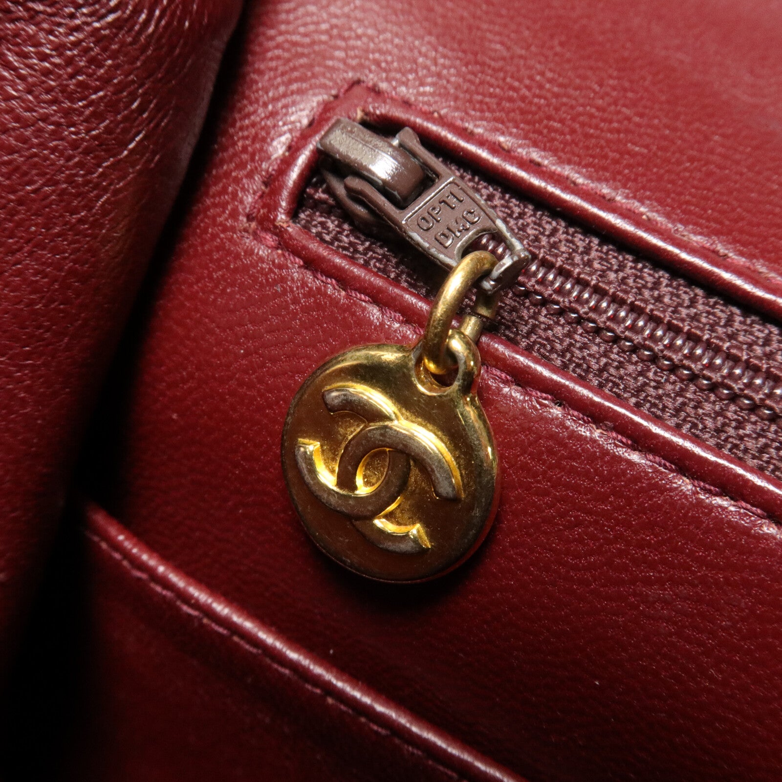 CHANEL 羊皮皮革Vintage Chain Shoulder鏈帶肩背袋