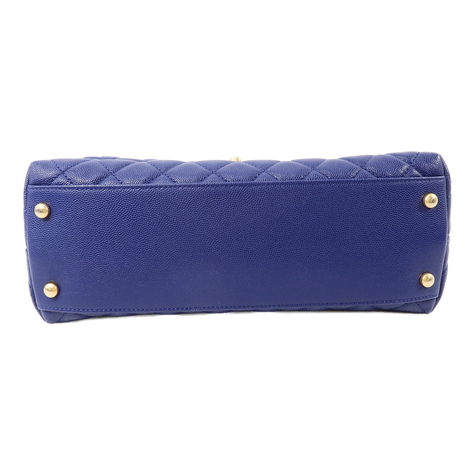 CHANEL 蜥蝪/牛皮皮革Coco Handle Medium鏈帶手挽肩背兩用袋