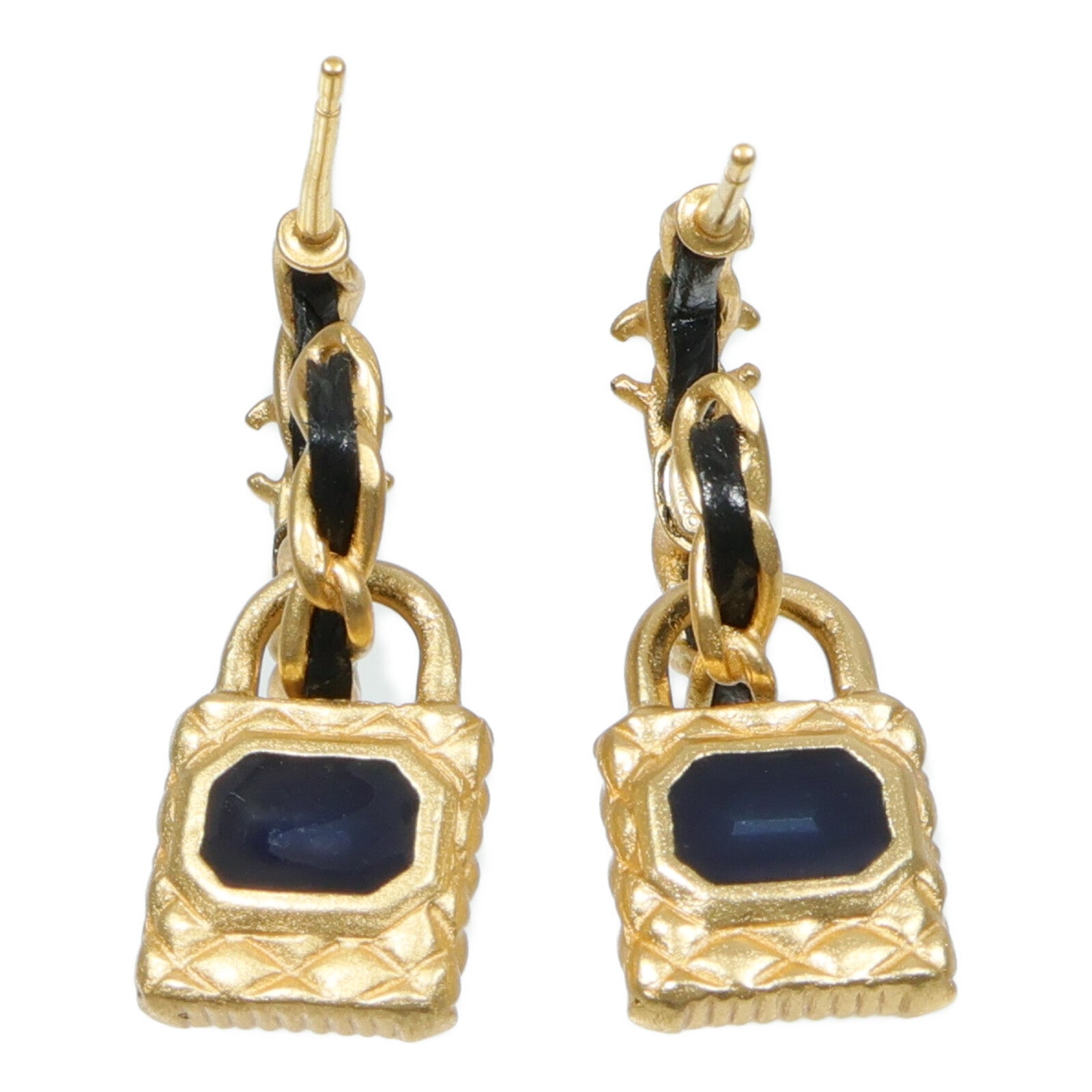 CHANEL 金屬/皮革Earrings耳環
