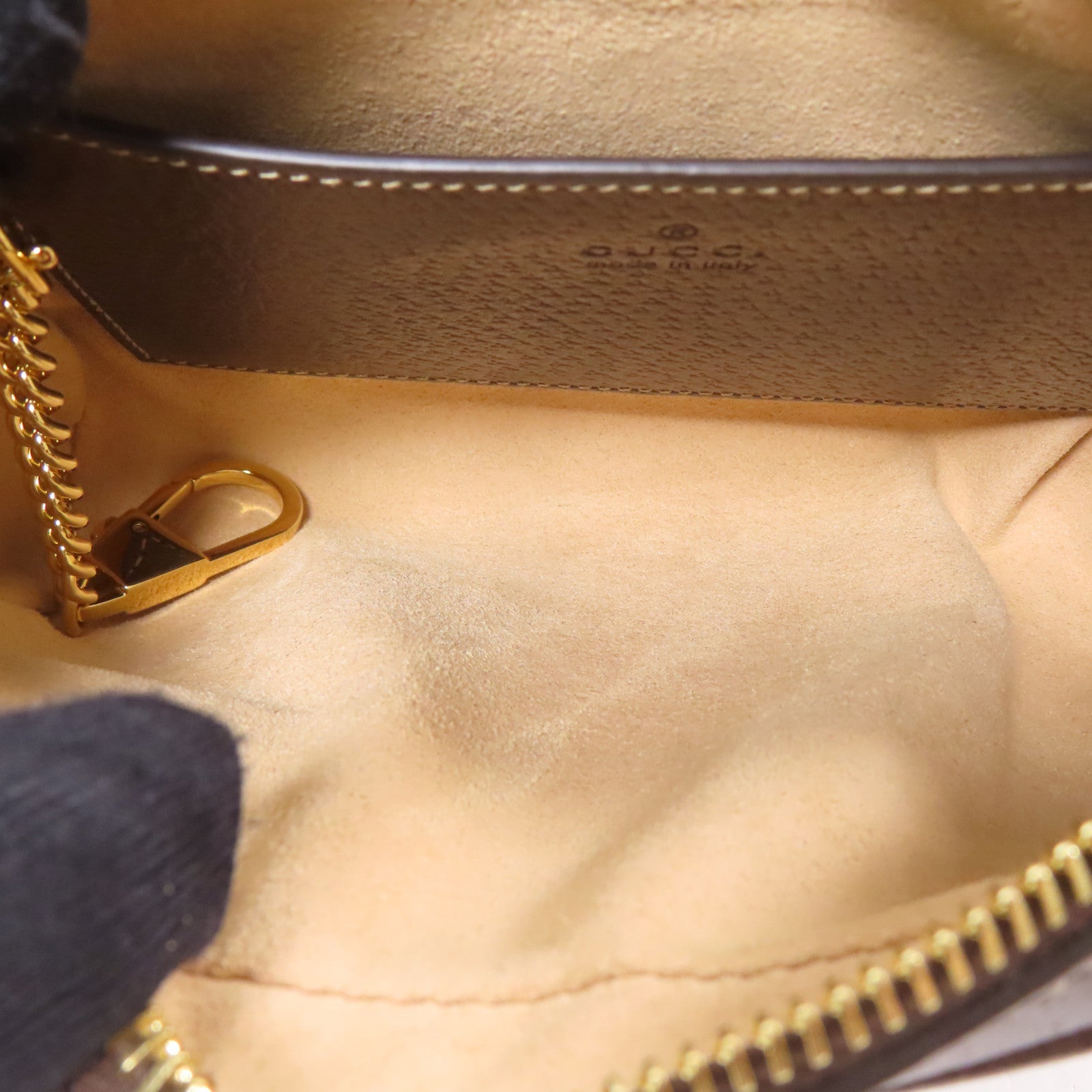 GUCCI 塗層帆布Ophidia Mini金扣肩背袋