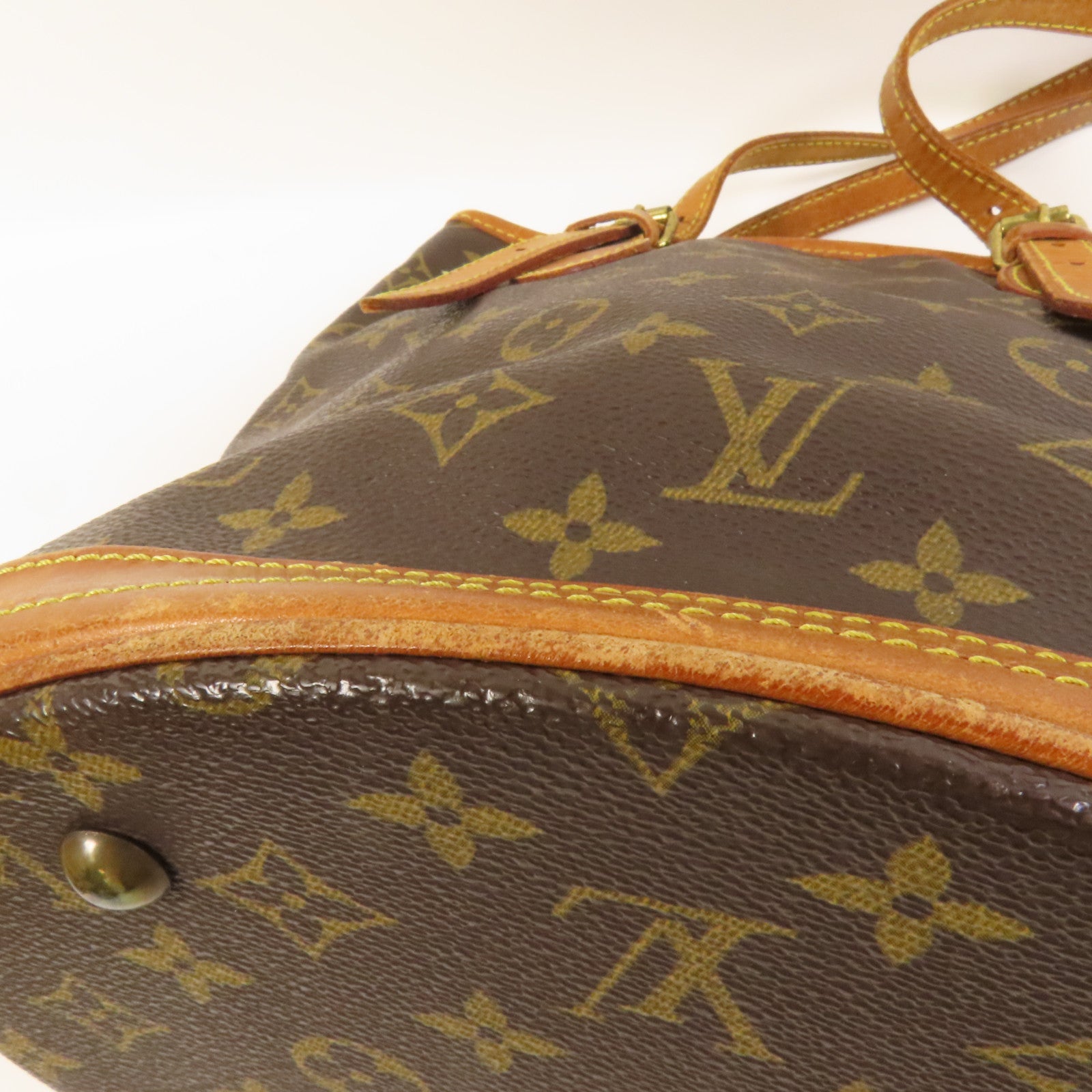 LOUIS VUITTON Monogram Bucket PM金扣手挽袋