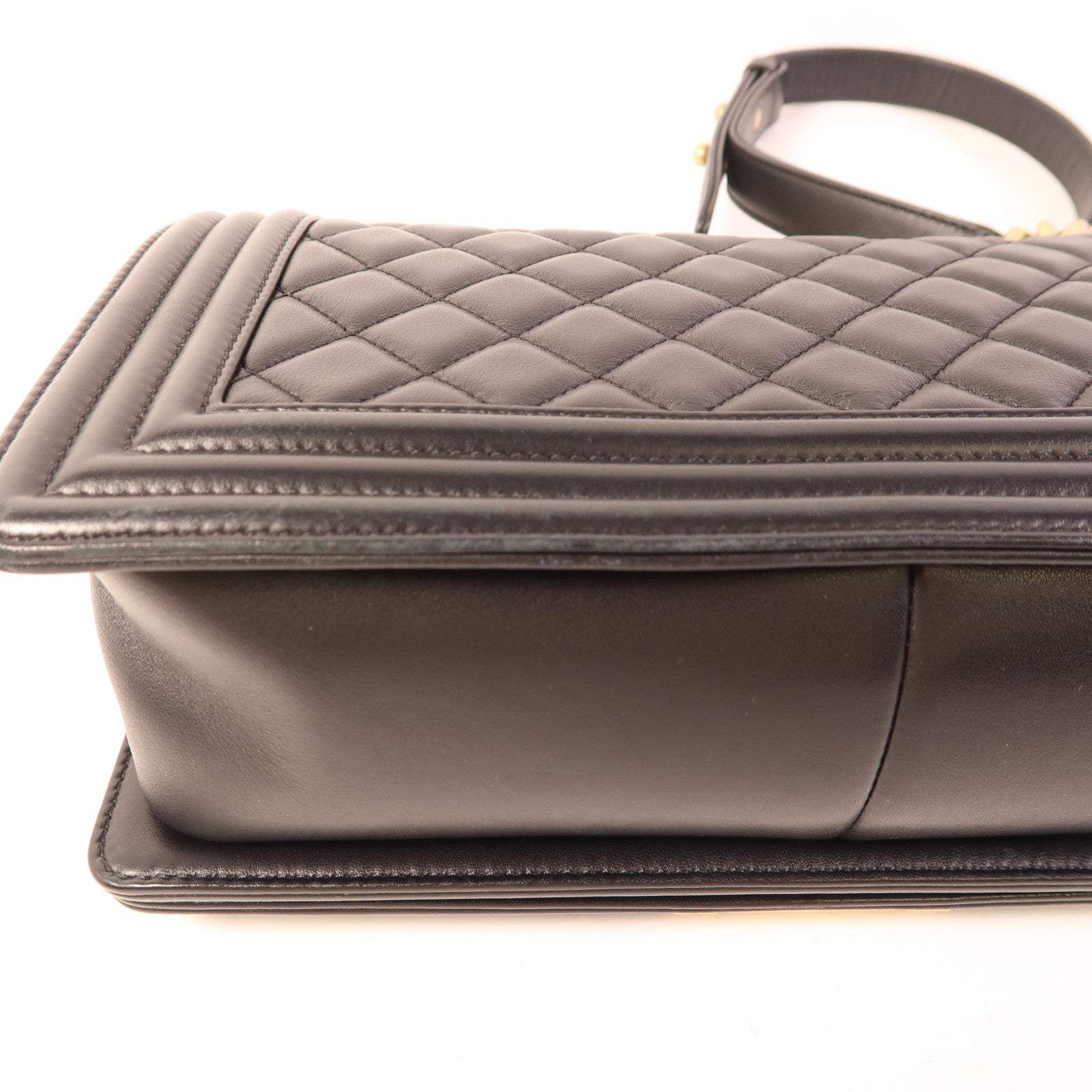 CHANEL 【激減優惠】羊皮皮革Boy 25金扣鏈帶肩背袋