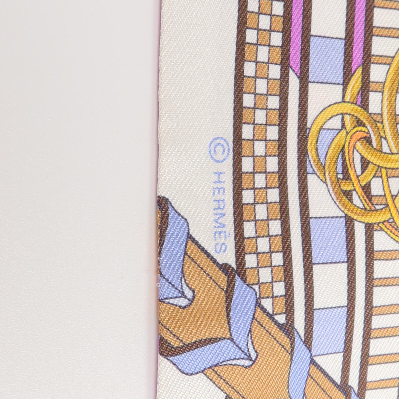 HERMES 絲質Twilly絲巾