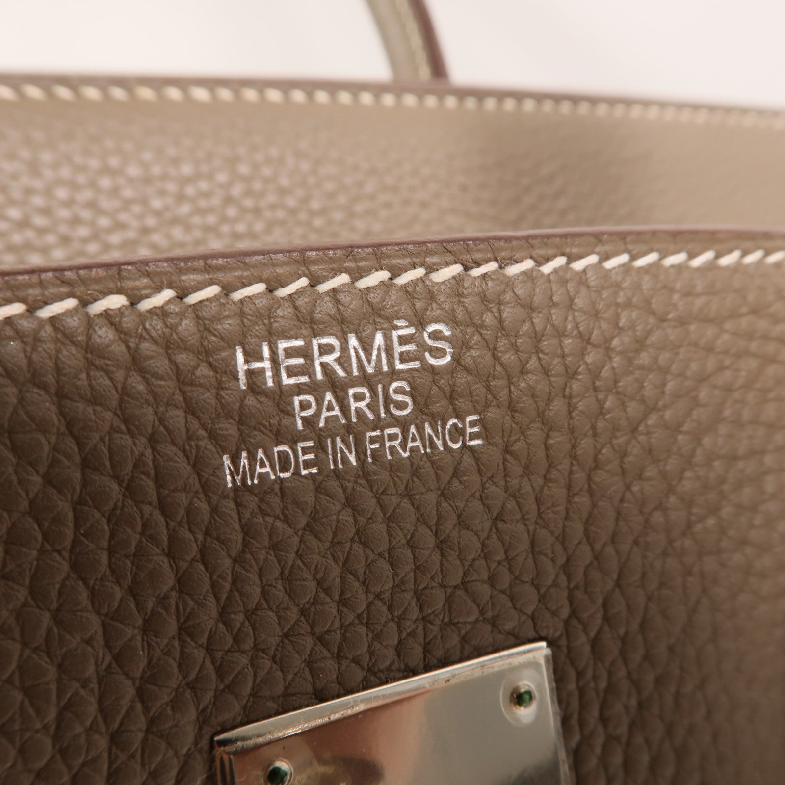 HERMES Togo皮革Birkin 35手挽袋Etoupe
