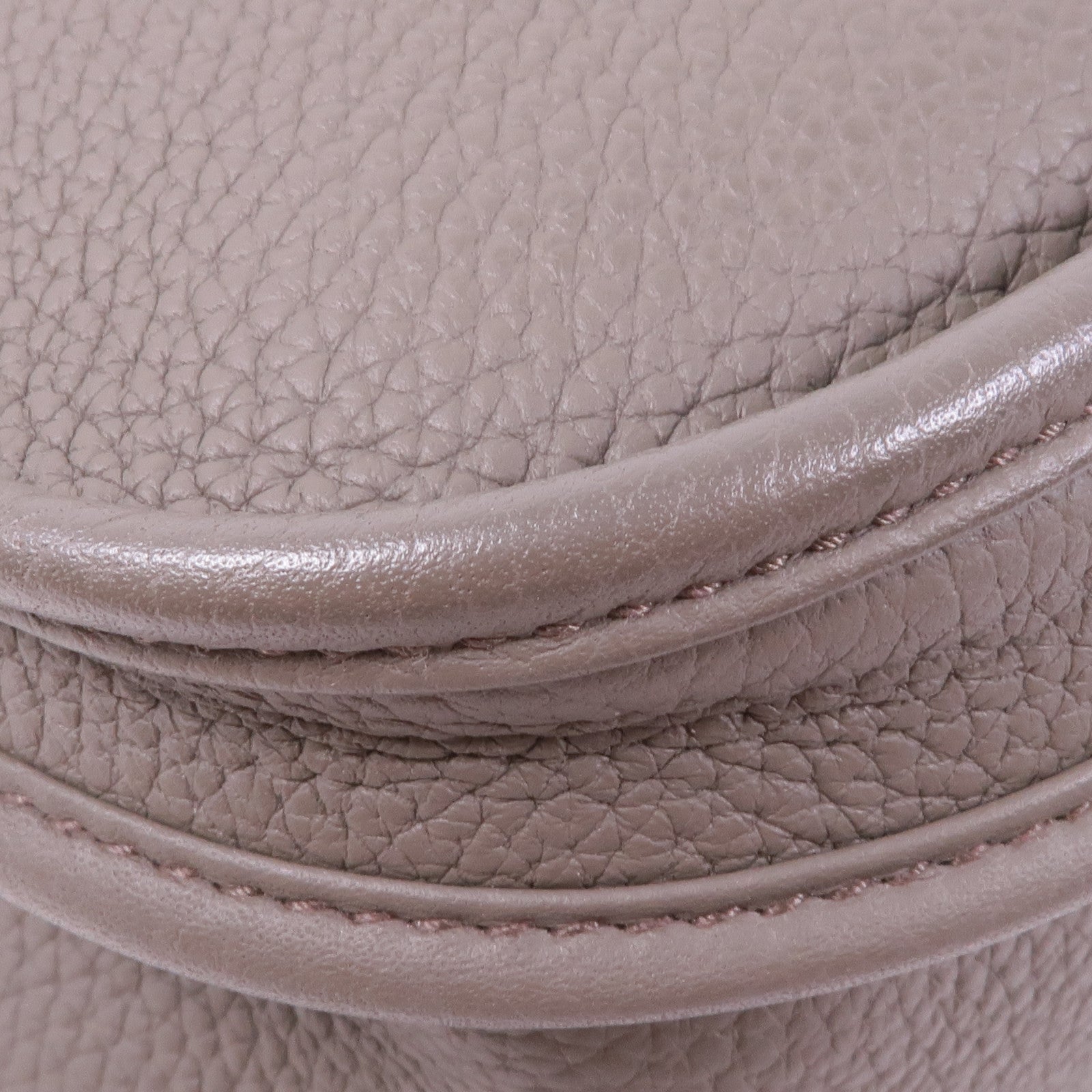 HERMES Clemence皮革Evelyne PM金扣肩背袋Gris Etain