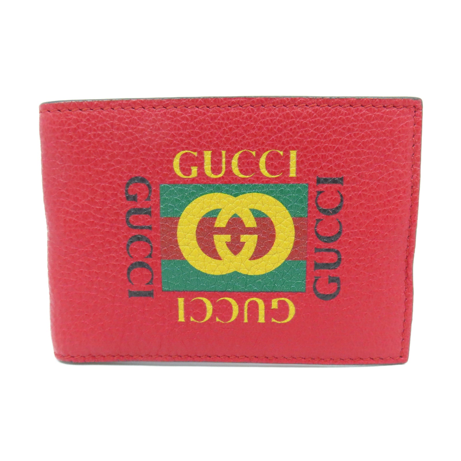 GUCCI 【激減優惠】牛皮皮革Wallet錢包紅色