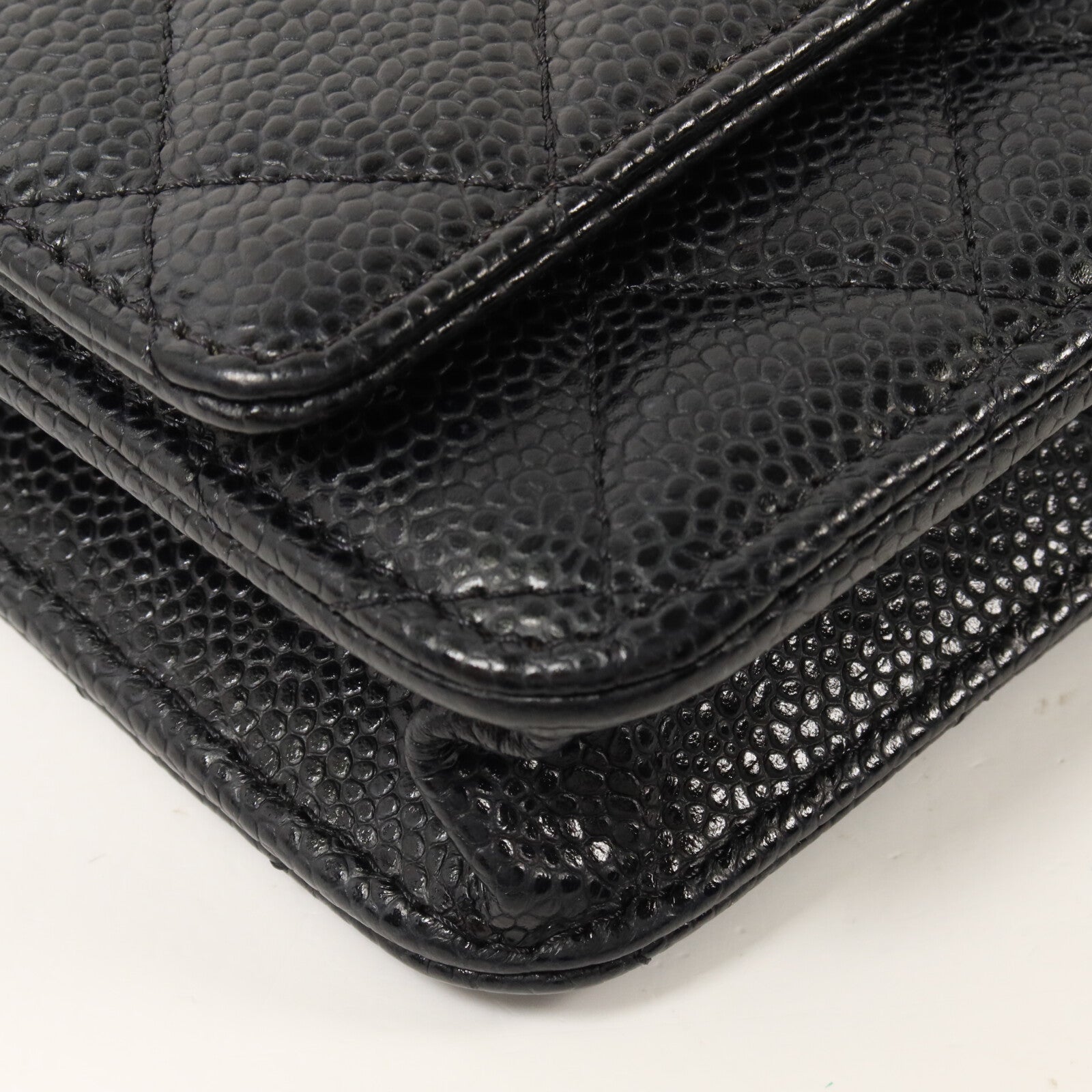 CHANEL 牛皮皮革WOC Wallet On Chain鏈帶肩背袋