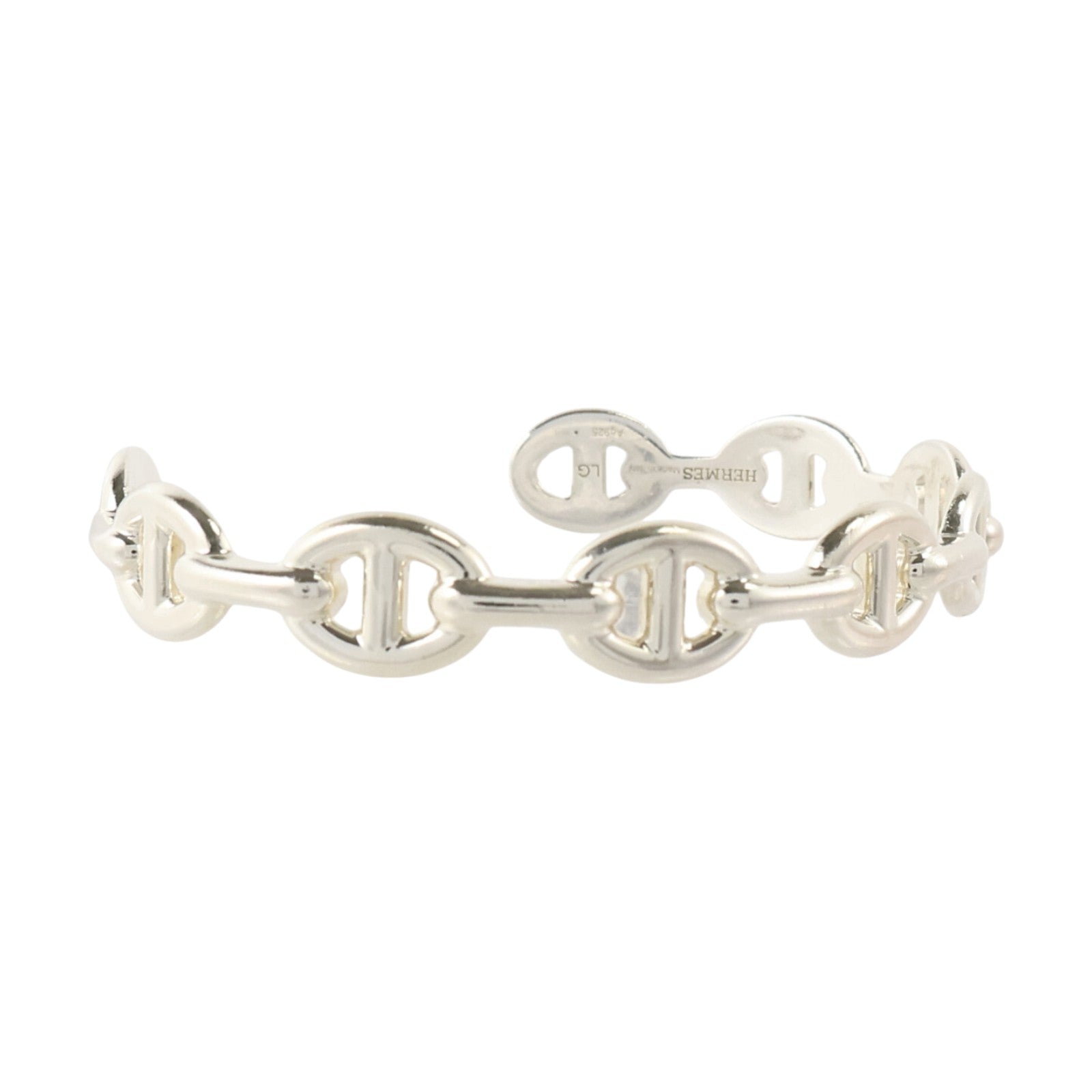 HERMES 925純銀Chaine D'ancre Enchainee Bracelet手鏈