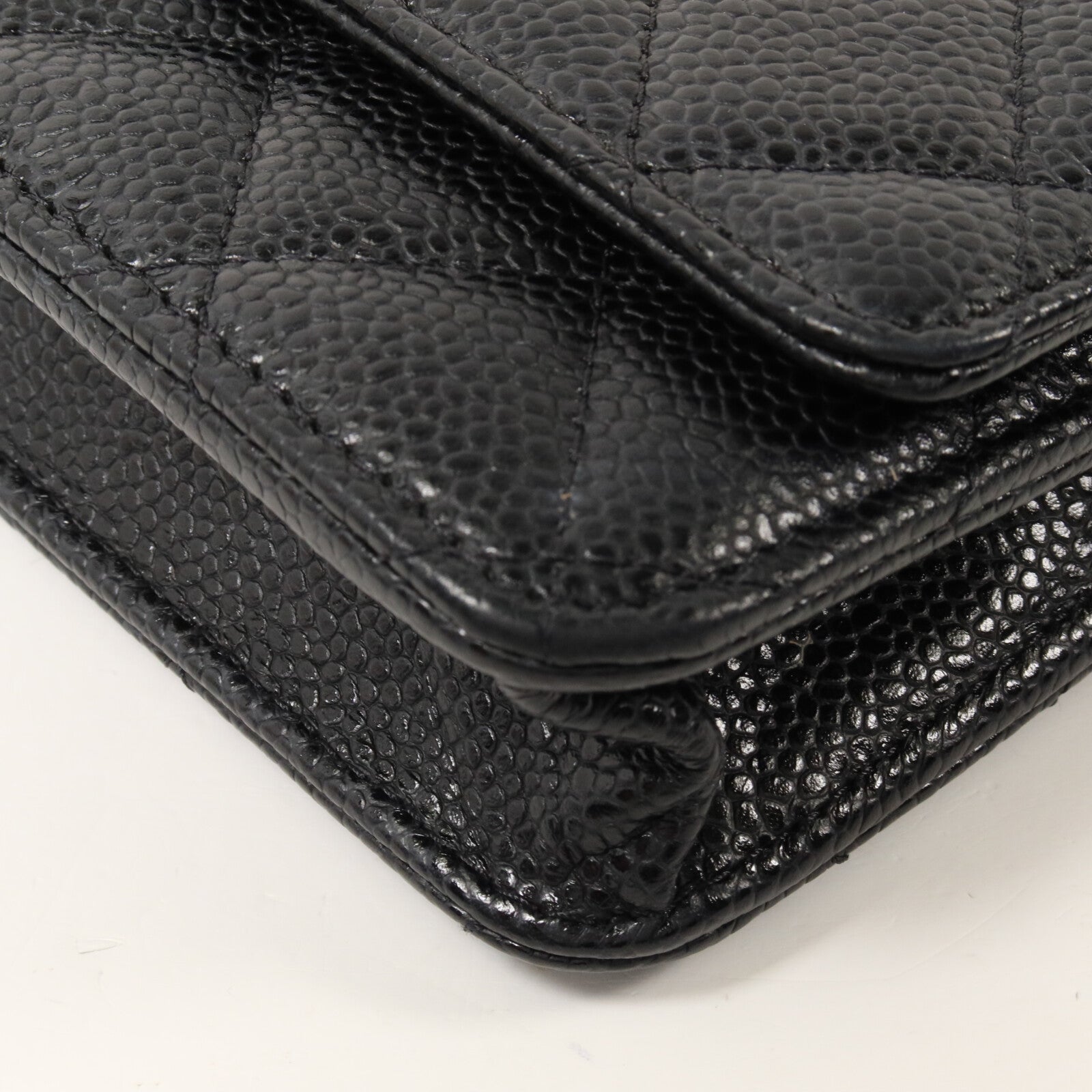 CHANEL 牛皮皮革WOC Wallet On Chain鏈帶肩背袋