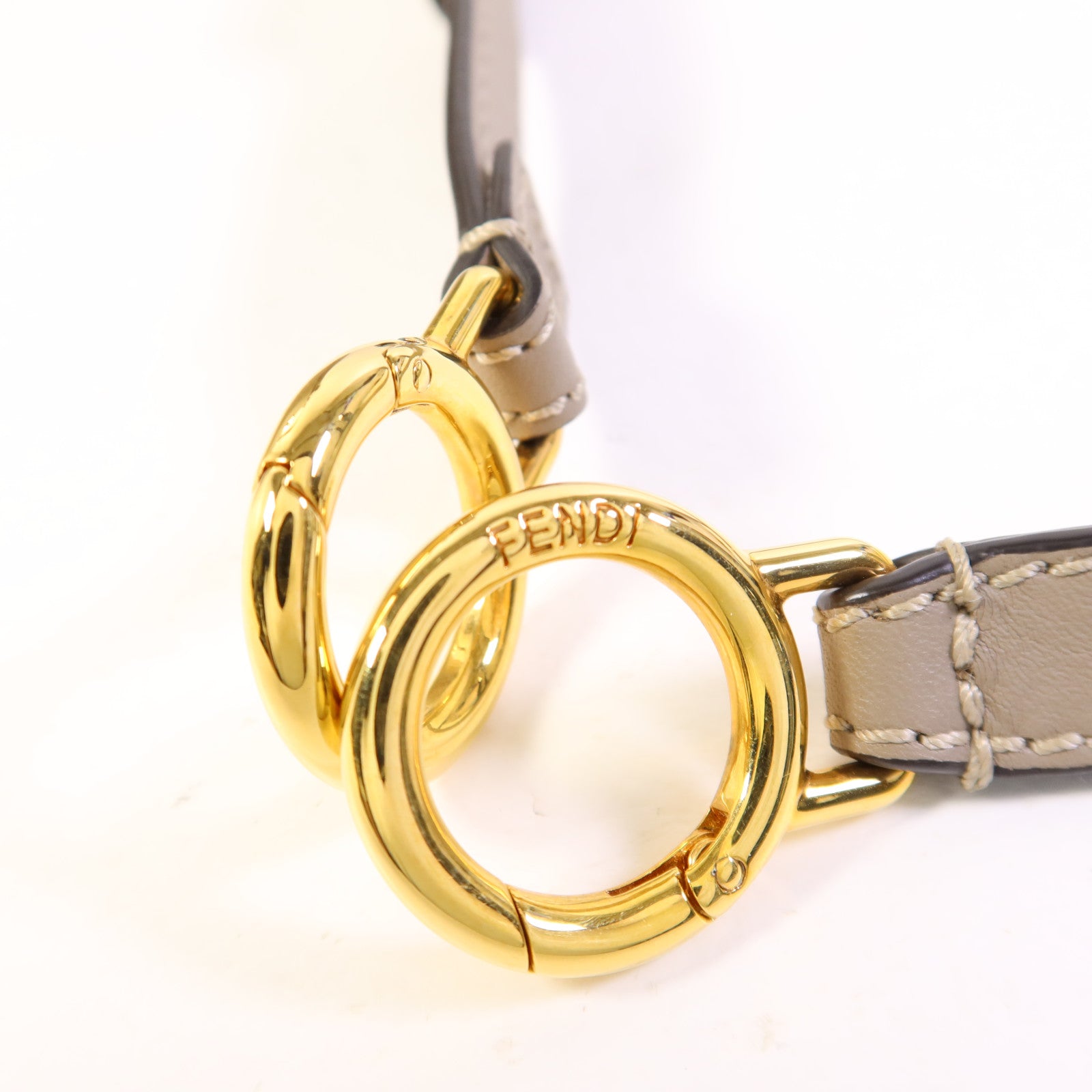 FENDI 牛皮皮革Peekaboo金扣手挽肩背兩用袋