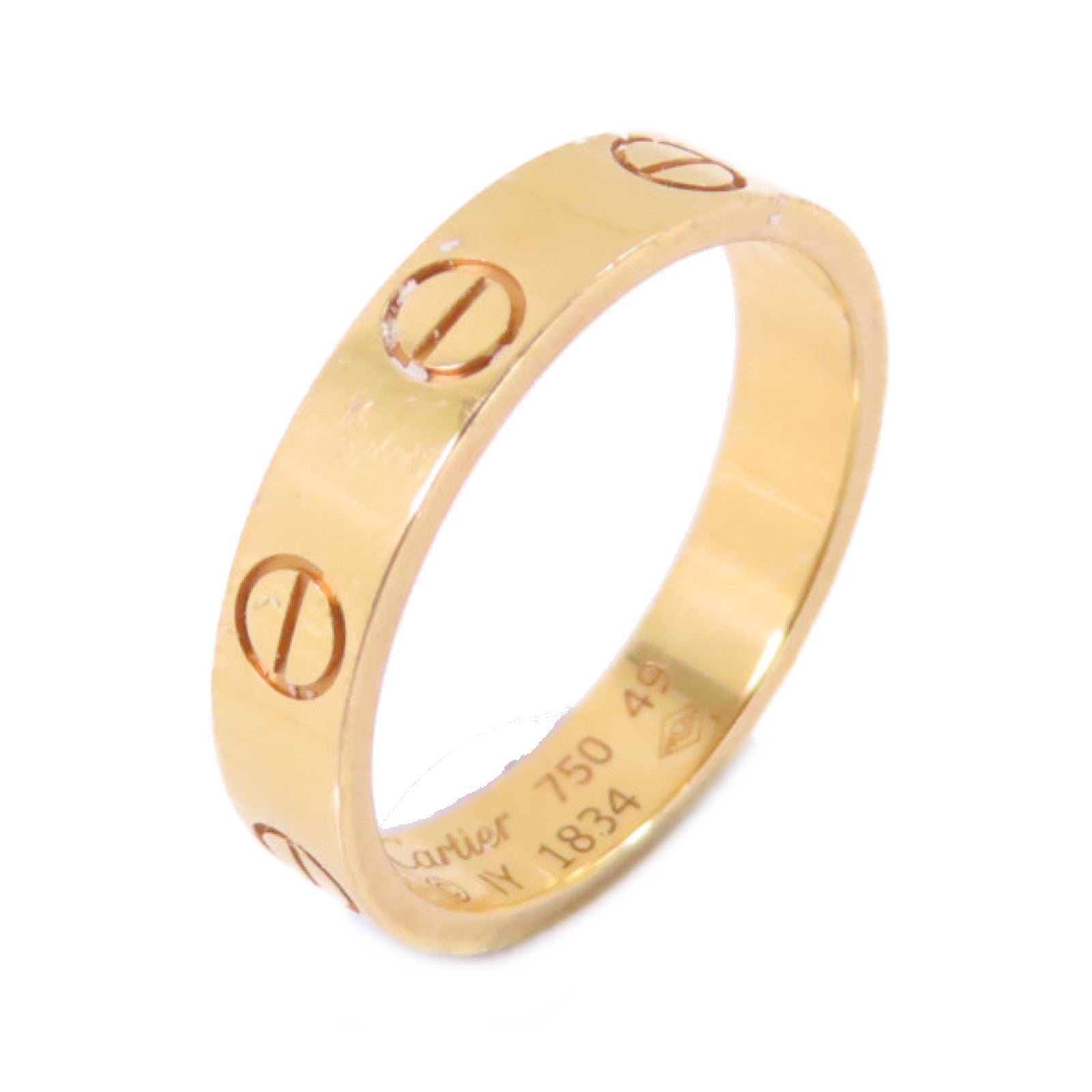 CARTIER 18K玫瑰金Love Wedding Ring戒指US#4.75/#49